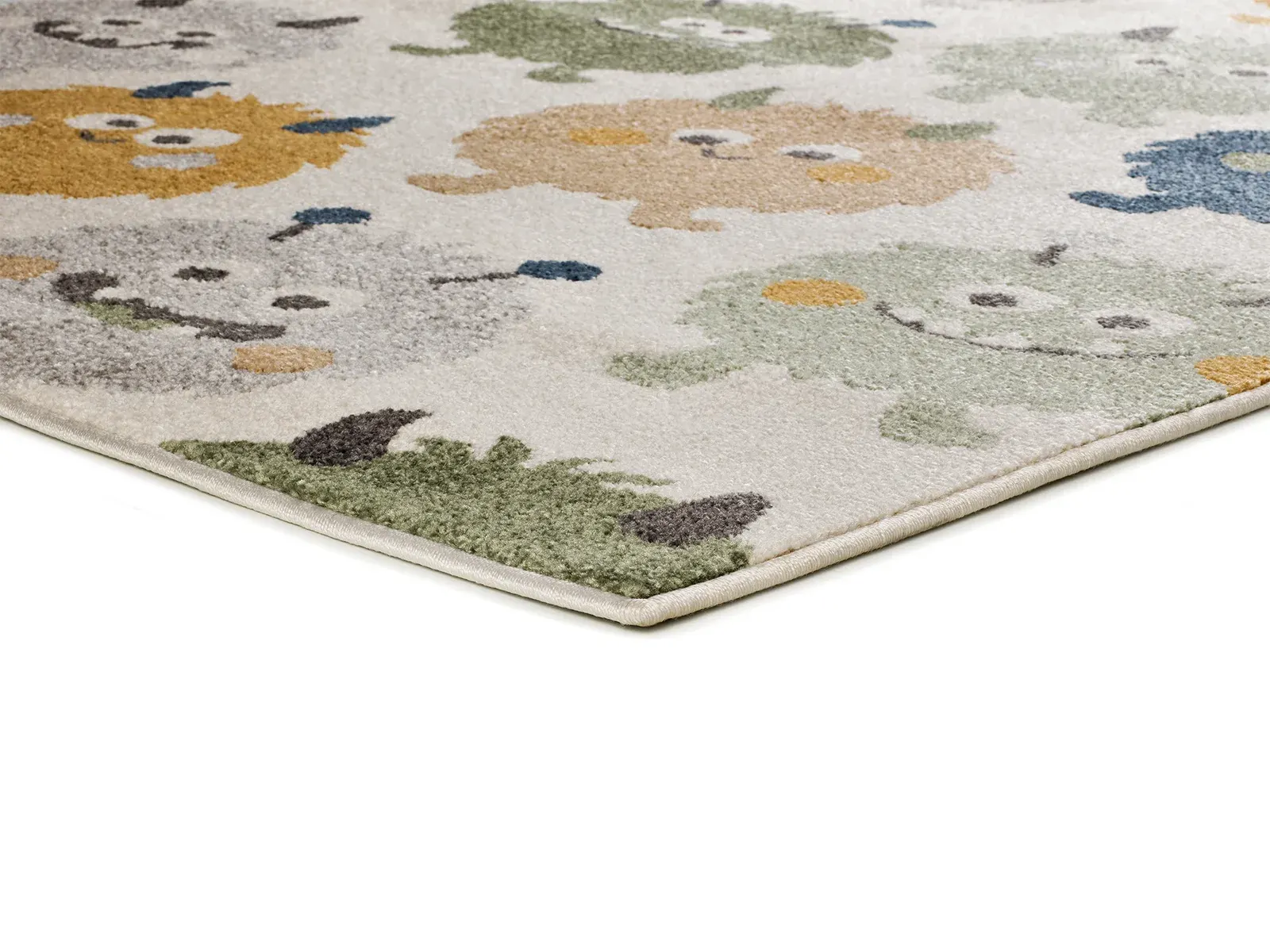 Tepih BEATS 40501 plava, 120×170 cm — bočni prikaz