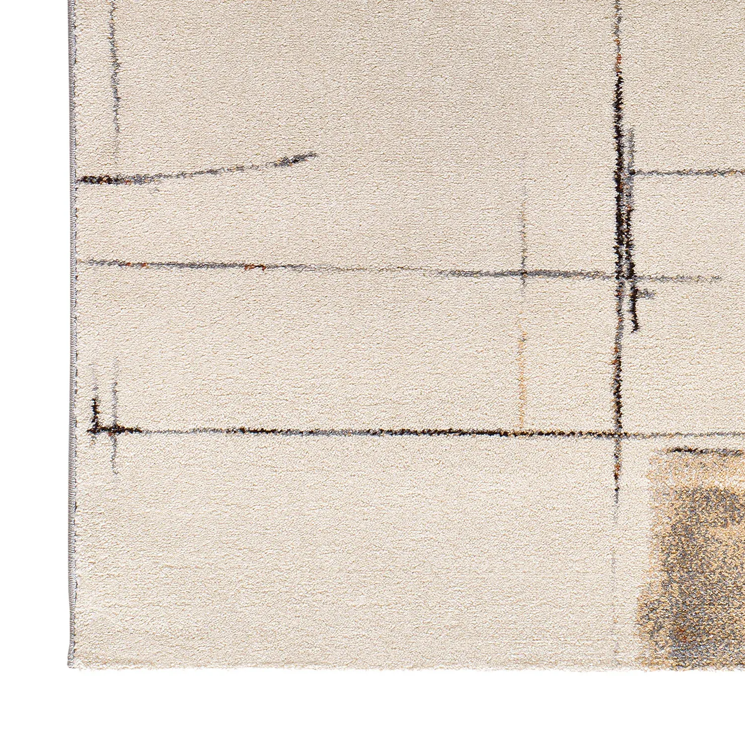Tepih BERUTI 12921 bež, 080×150 cm — stražnji prikaz