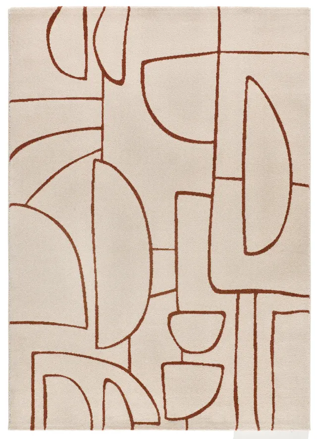 Tepih BERUTI 12923 riđa, 080×150 cm