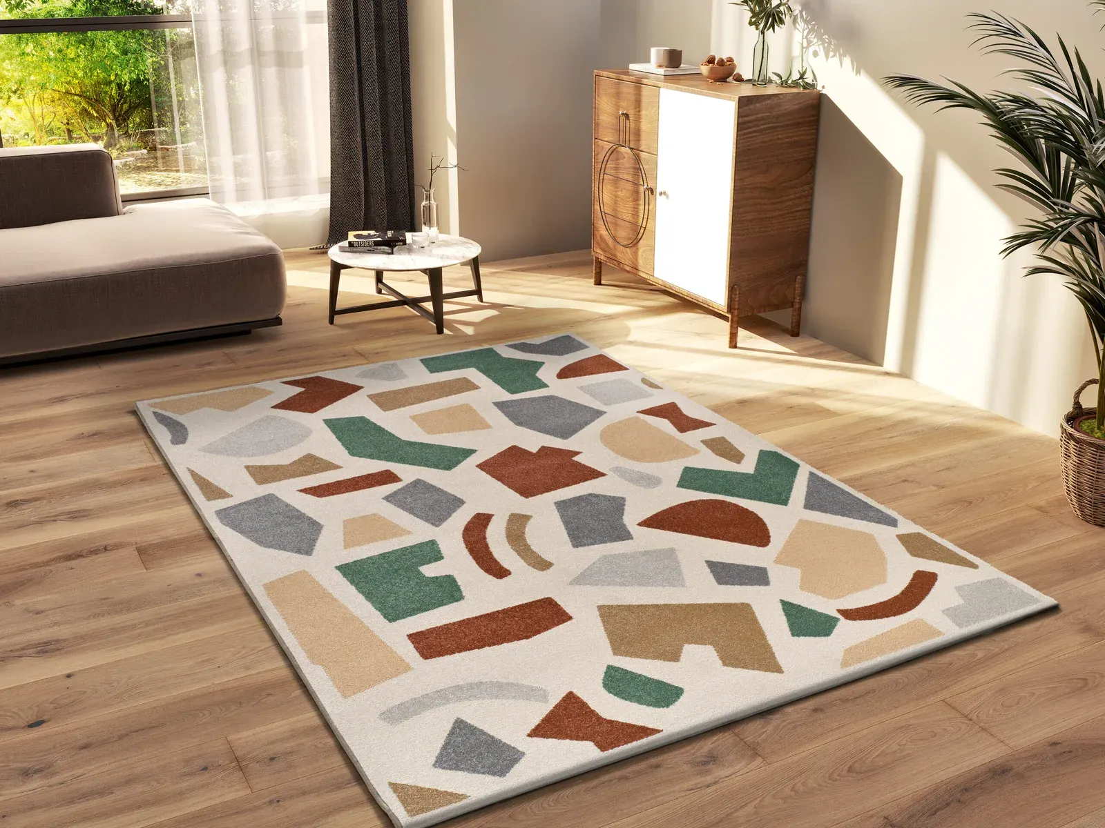 Tepih BERUTI 12926 multi, 080×150 cm — stražnji prikaz