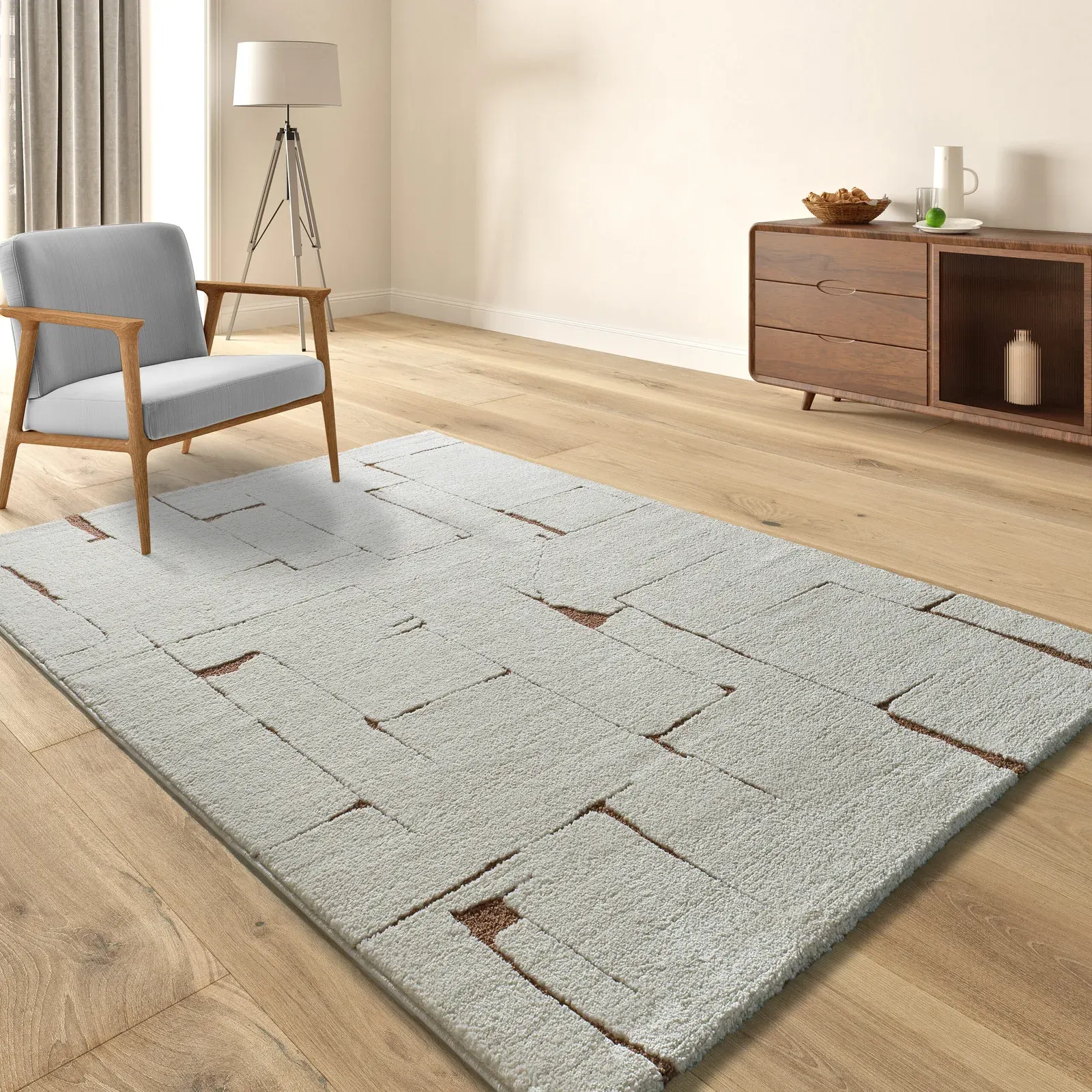 Tepih CANDELA 2309 riđa, 080×150 cm — detalj