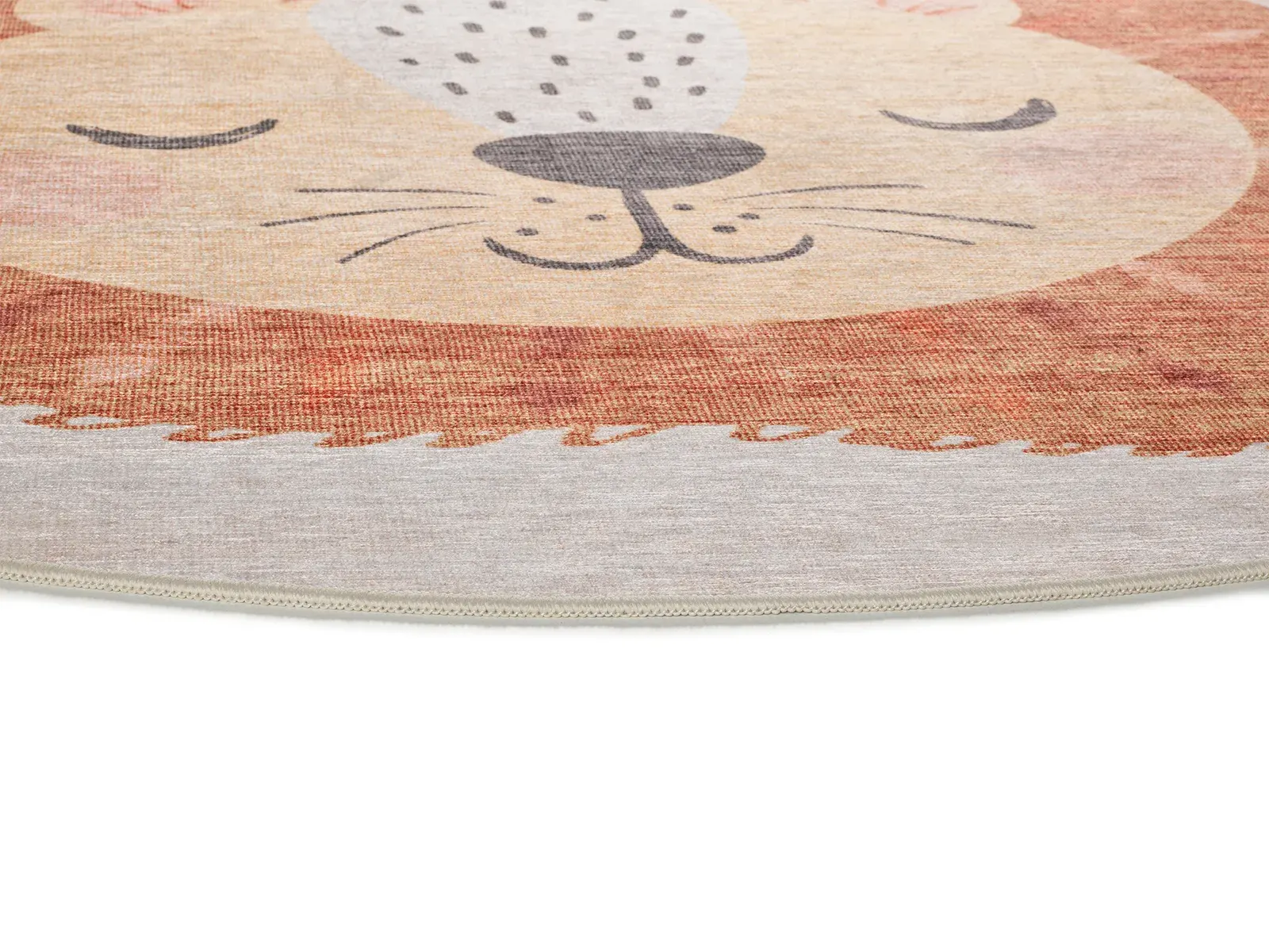 Tepih CANDY 20803 riđa, 120×120 cm — bočni prikaz