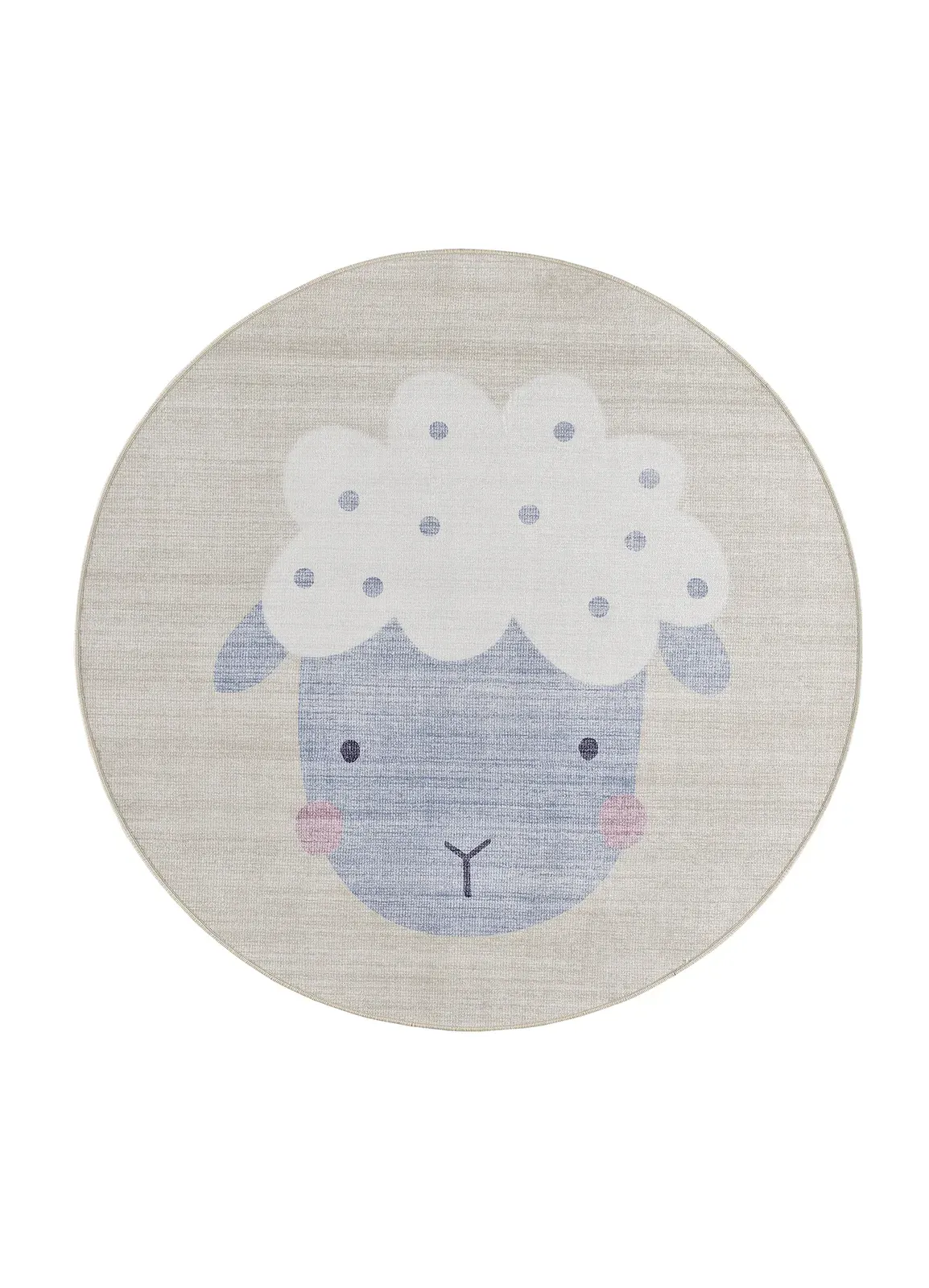 Tepih CANDY 24063 krem, 120×120 cm