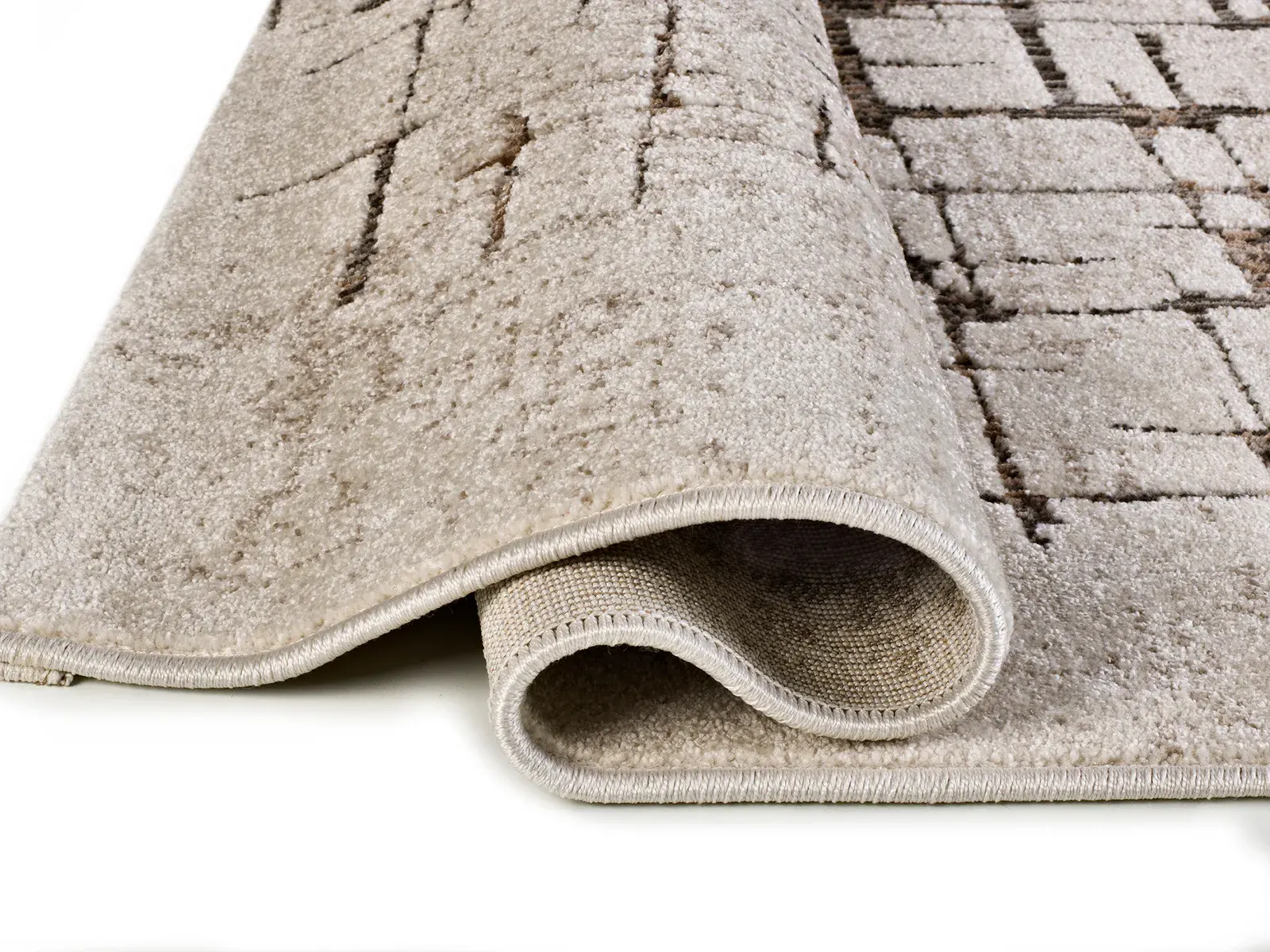 Tepih CERES 28001 krem, 080×120 cm — stražnji prikaz