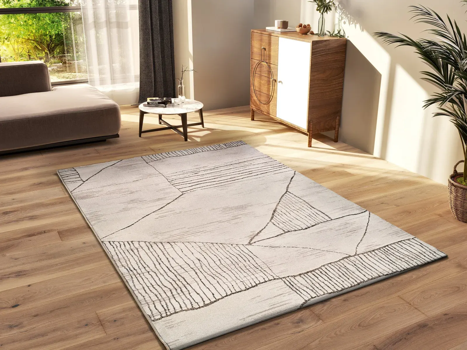 Tepih CERES 54003 krem, 080×120 cm — detalj