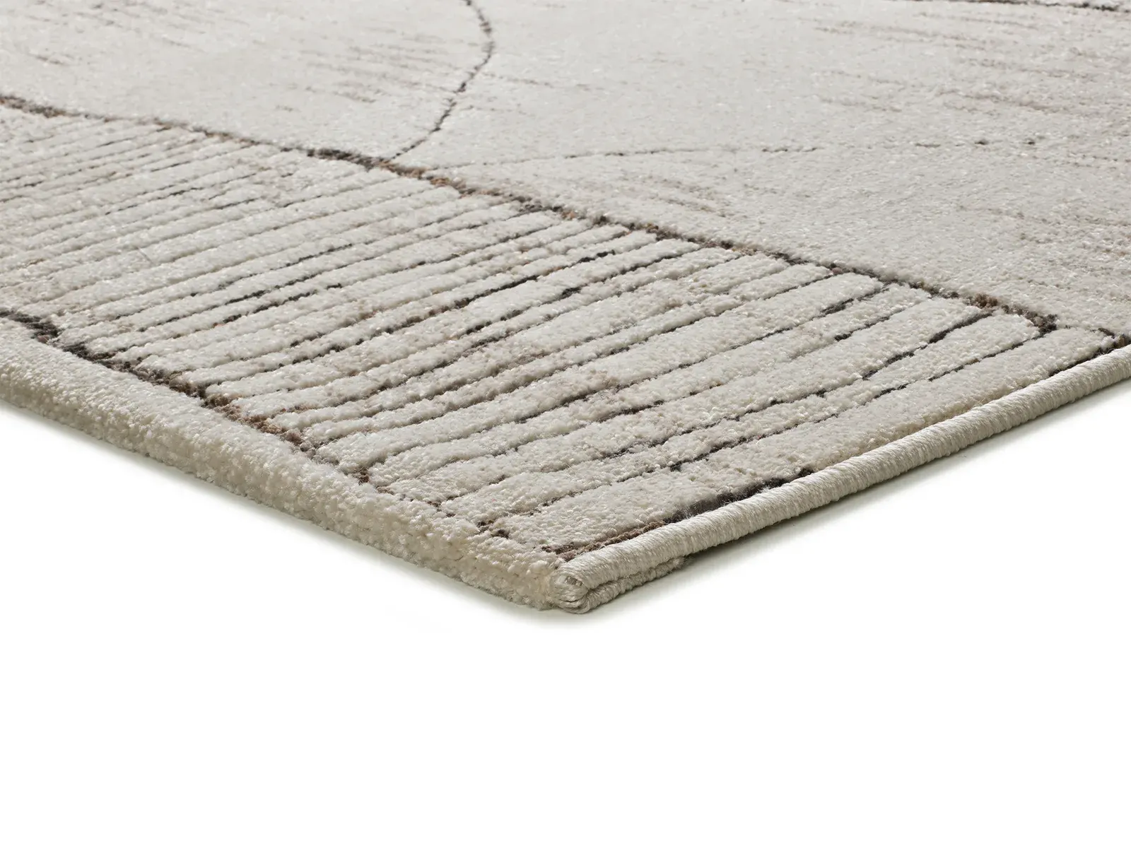 Tepih CERES 54003 krem, 080×120 cm — bočni prikaz