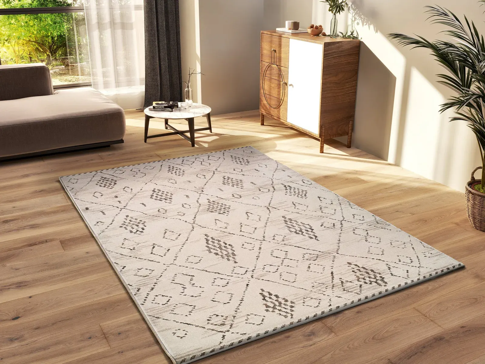 Tepih CERES 54008 krem, 080×120 cm — detalj