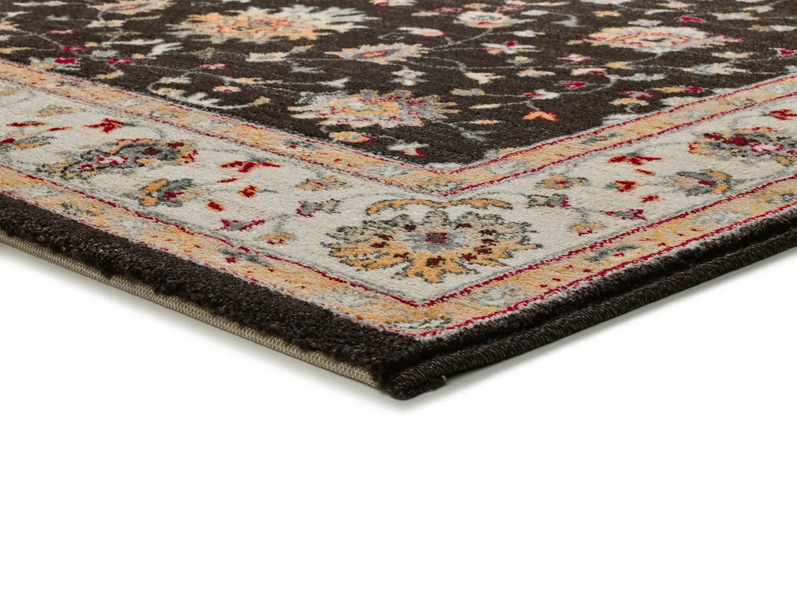Tepih CLASSIC 12505 antracit, 067×250 cm — bočni prikaz
