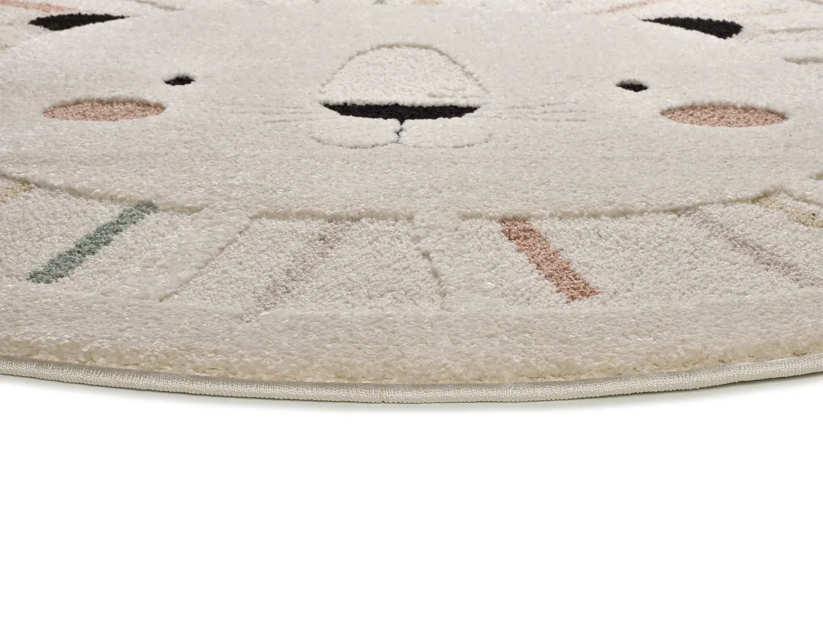 Tepih CLOWN 2343 multi, 120×120 cm — bočni prikaz