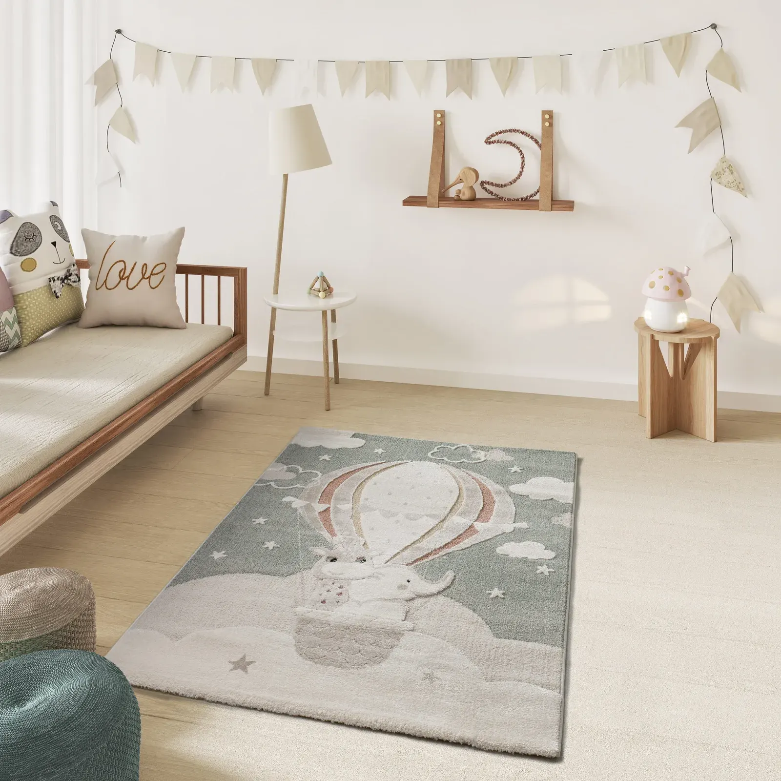 Tepih CLOWN 2366 zelena, 120×170 cm — detalj