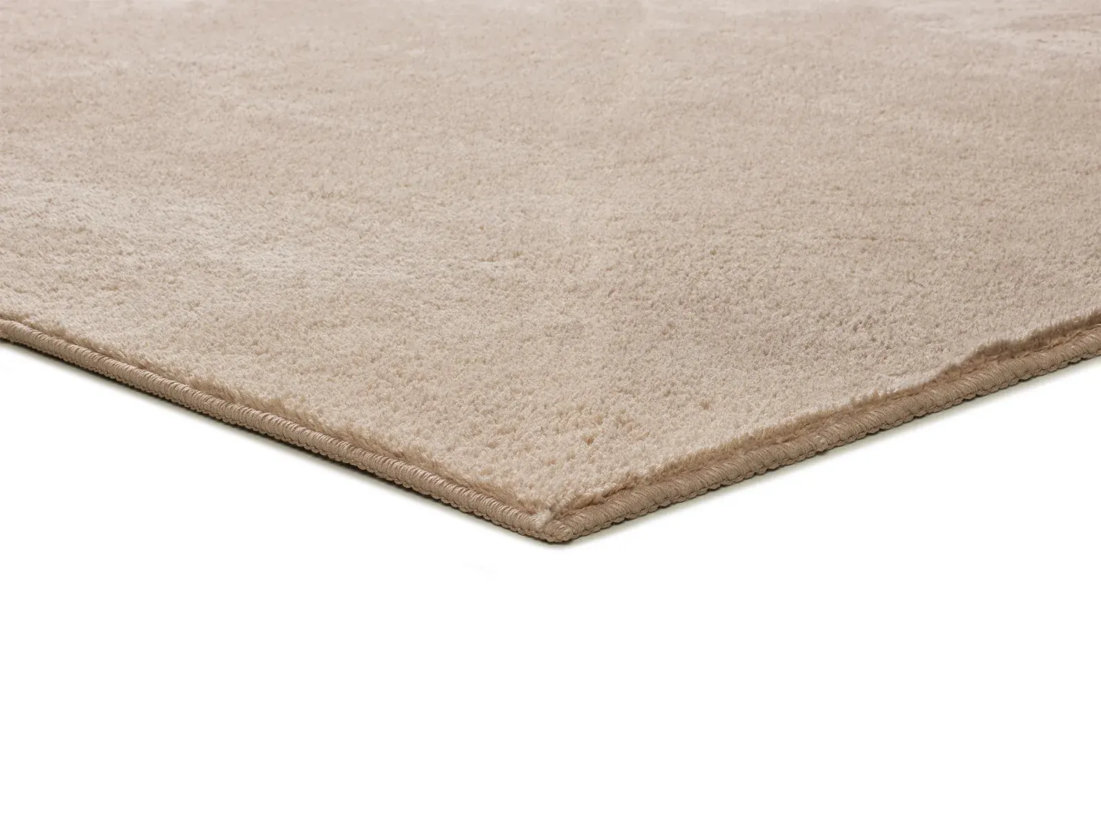 Tepih CORALINE LISO bež, 060×100 cm — bočni prikaz