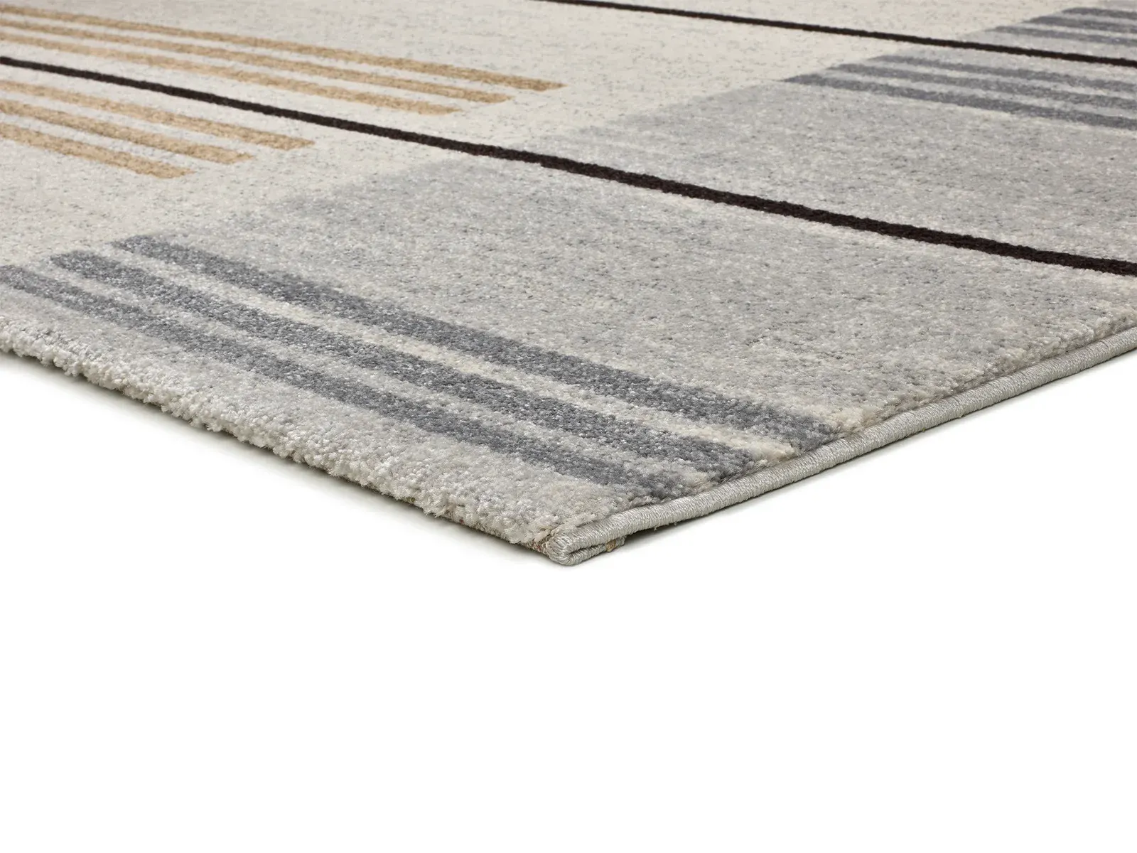 Tepih CRAFT 12929 siva, 080×150 cm — bočni prikaz