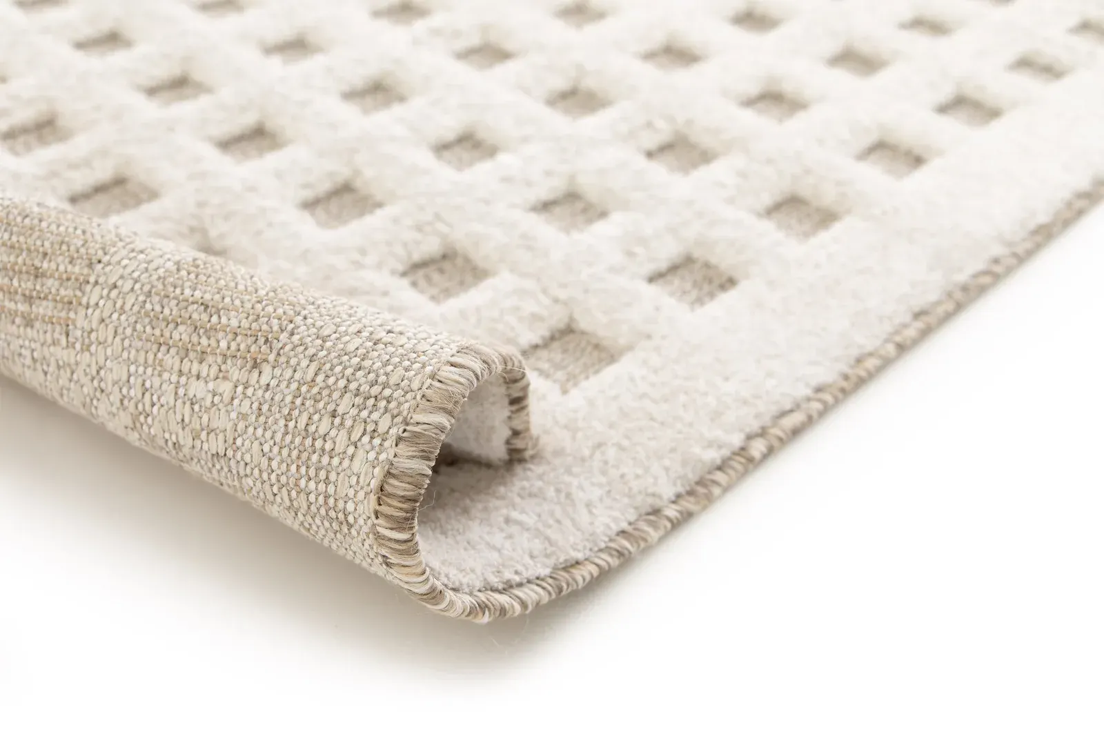 Tepih DIENA 40418 bijela, 080×150 cm — bočni prikaz