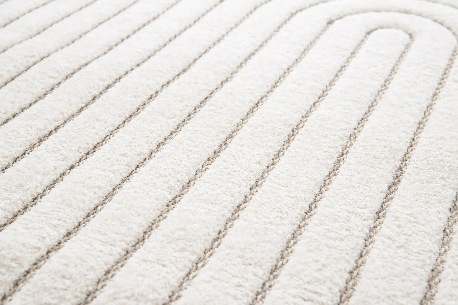 Tepih DIENA 40424 bijela, 080×150 cm — stražnji prikaz