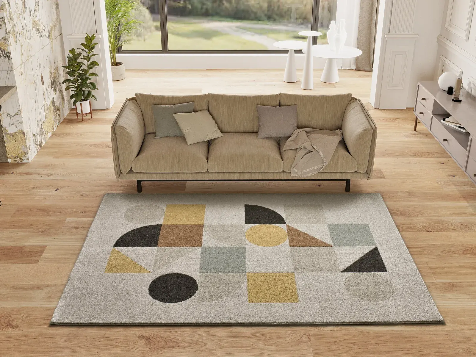 Tepih DOMUS 32311 multi, 080×150 cm — stražnji prikaz
