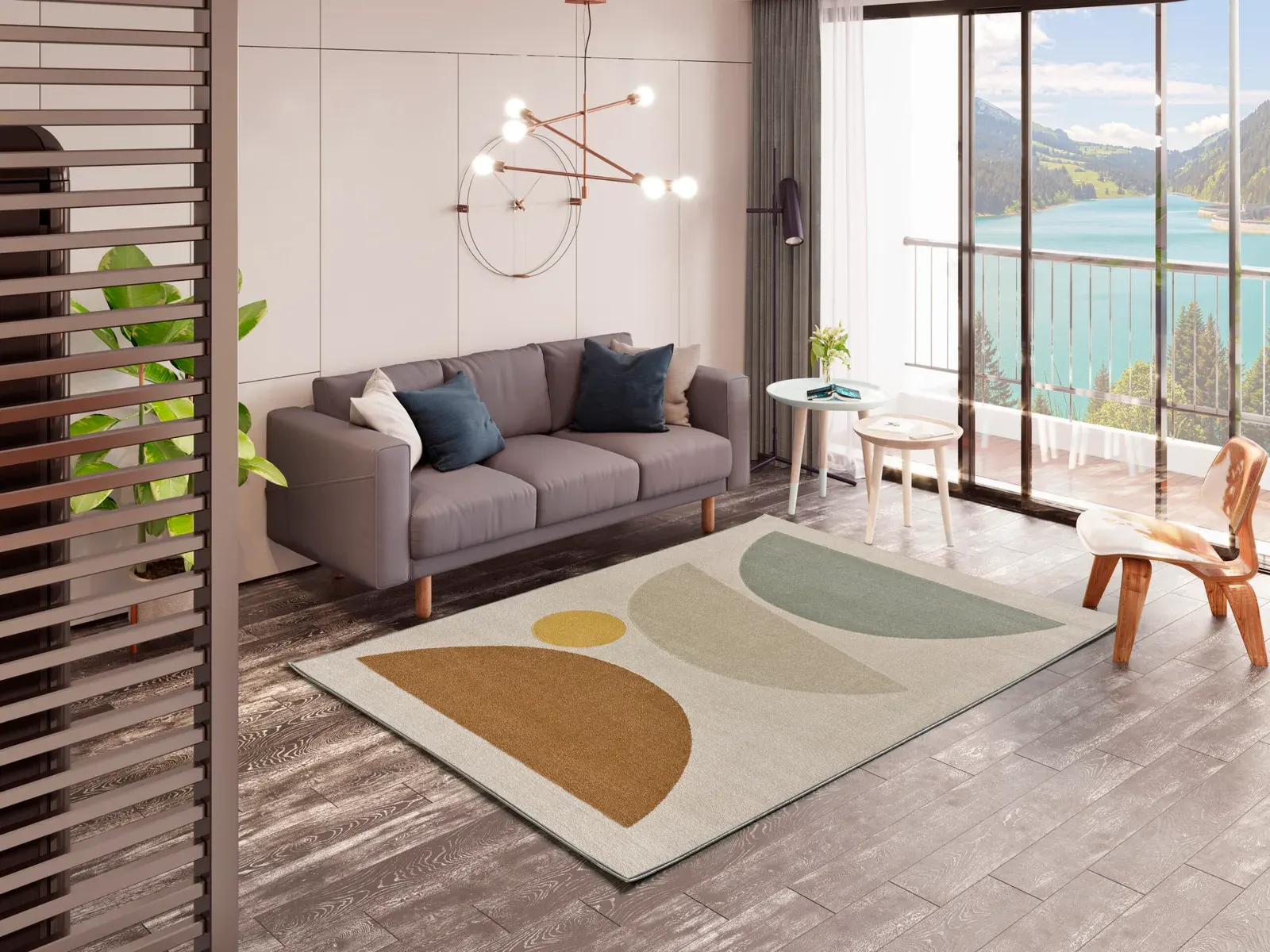 Tepih DOMUS 32318 multi, 080×150 cm — stražnji prikaz