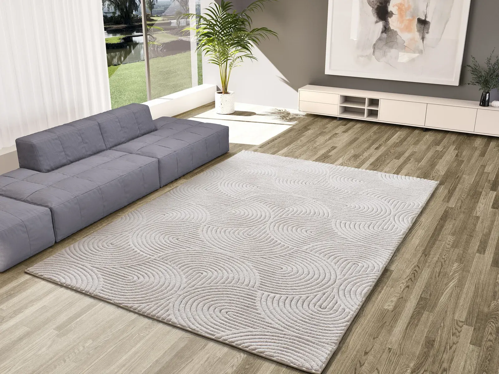 Tepih ESTILO 23040 krem, 060×110 cm — detalj