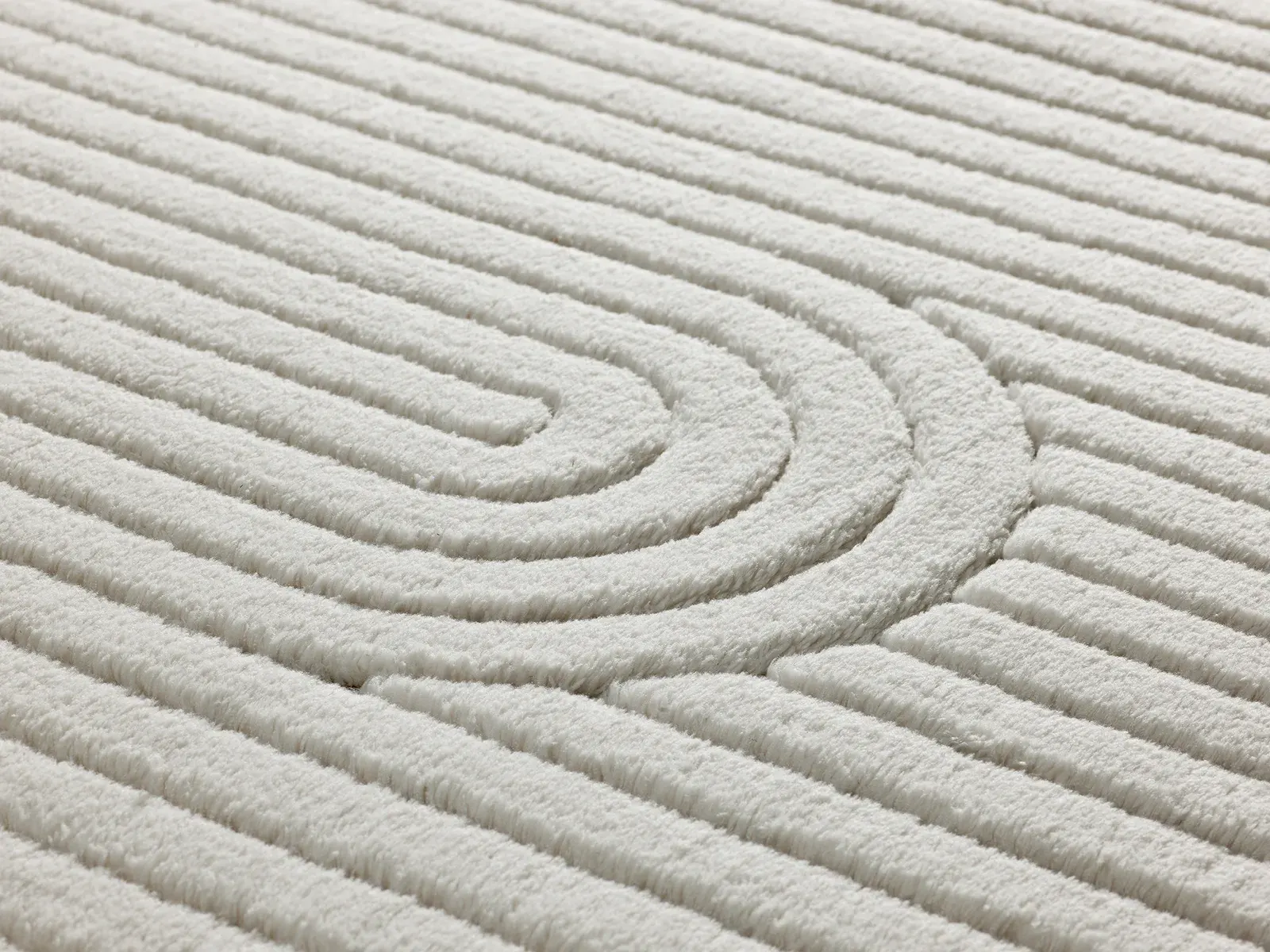 Tepih ESTILO 23062 krem, 060×110 cm — stražnji prikaz