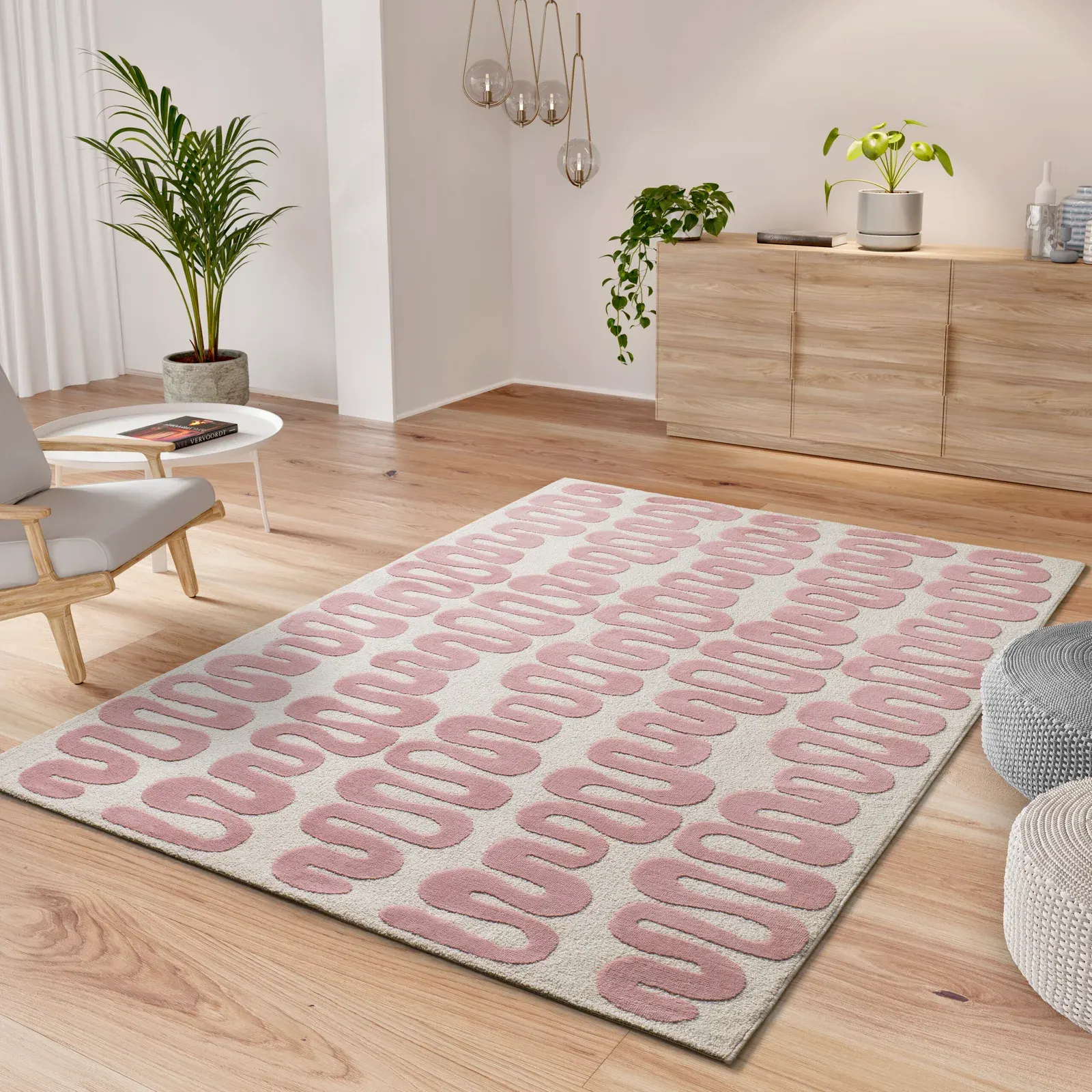 Tepih FLASHY 25409 ružičasta, 120×170 cm — gornji prikaz