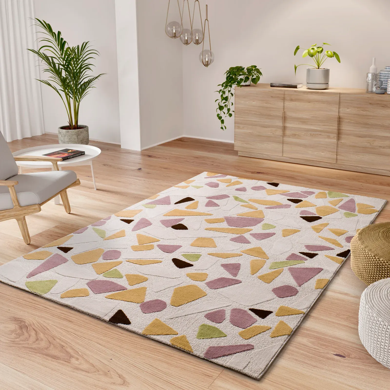 Tepih FLASHY 25418 multi, 120×170 cm — lifestyle prikaz