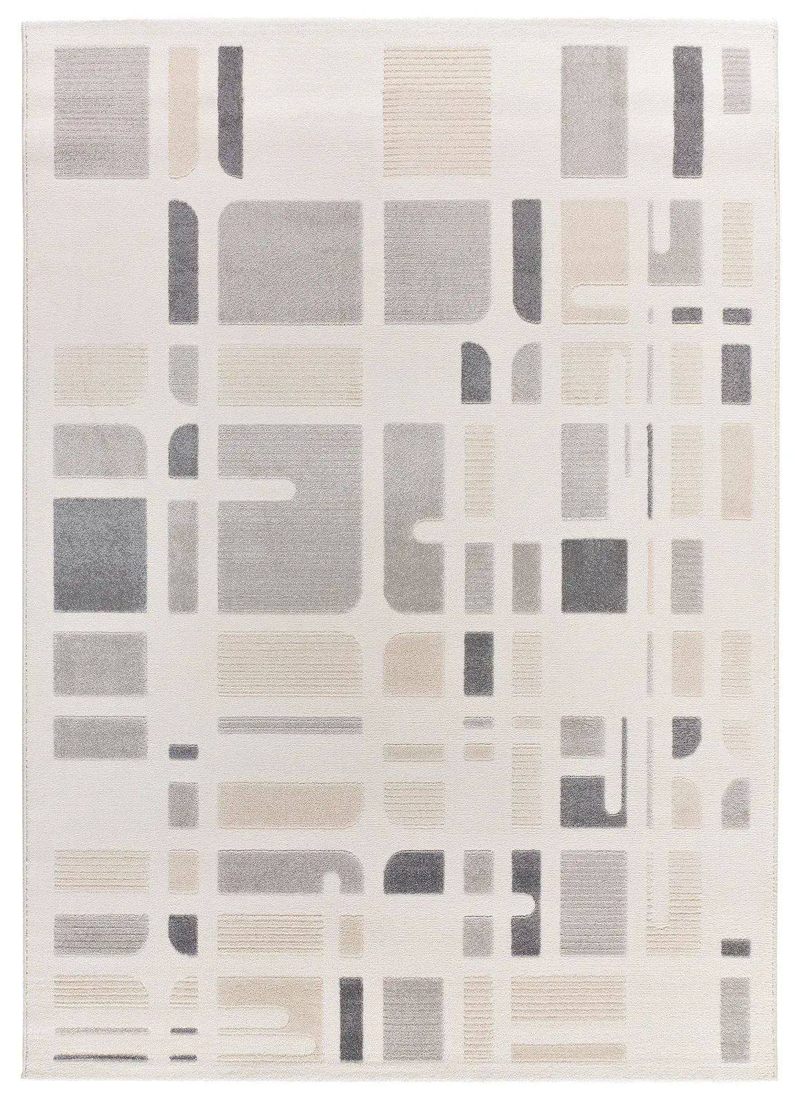 Tepih FLORA 12955 srebrna, 080×150 cm