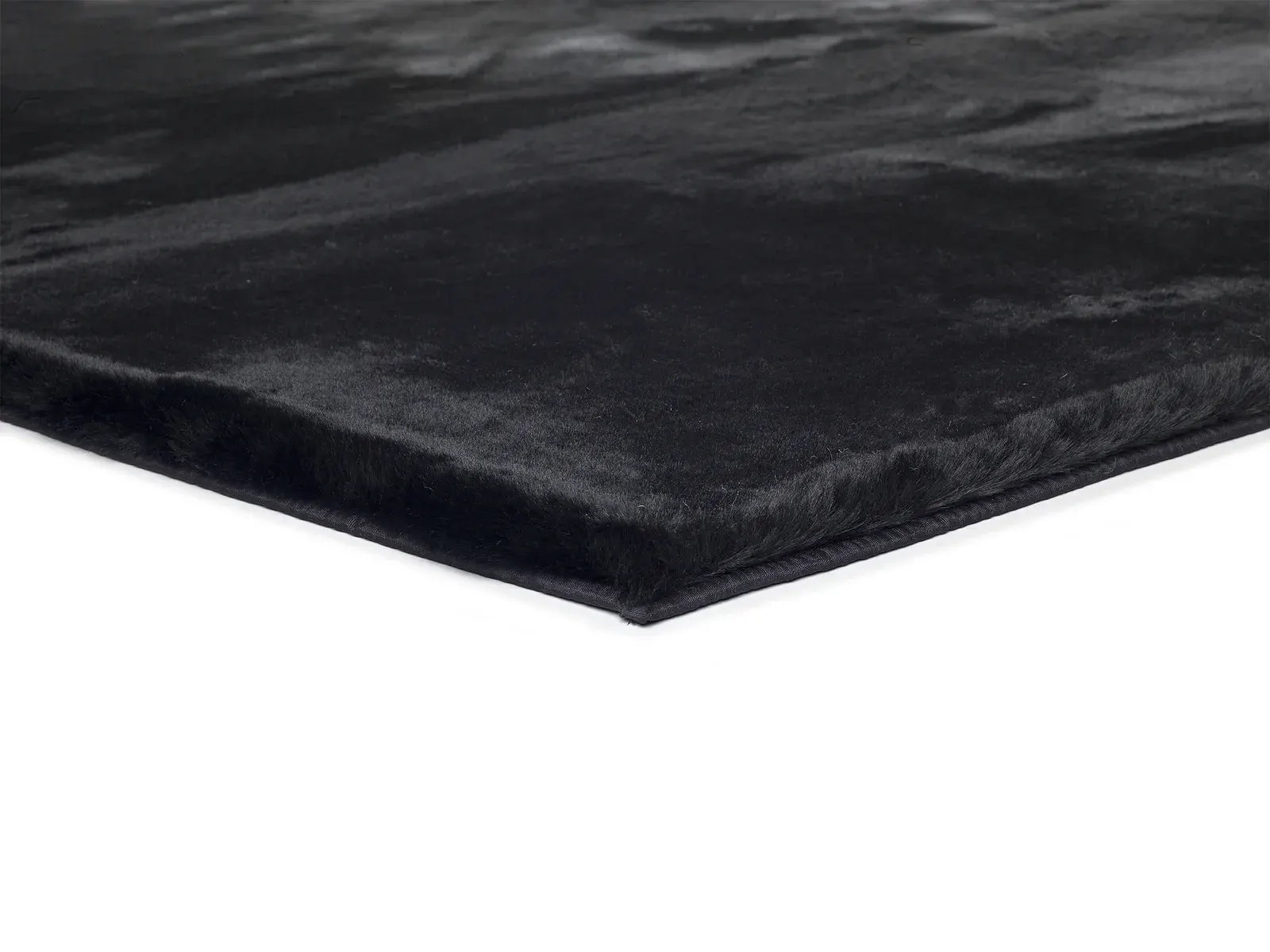 Tepih FOX LISO crna, 120×180 cm — bočni prikaz