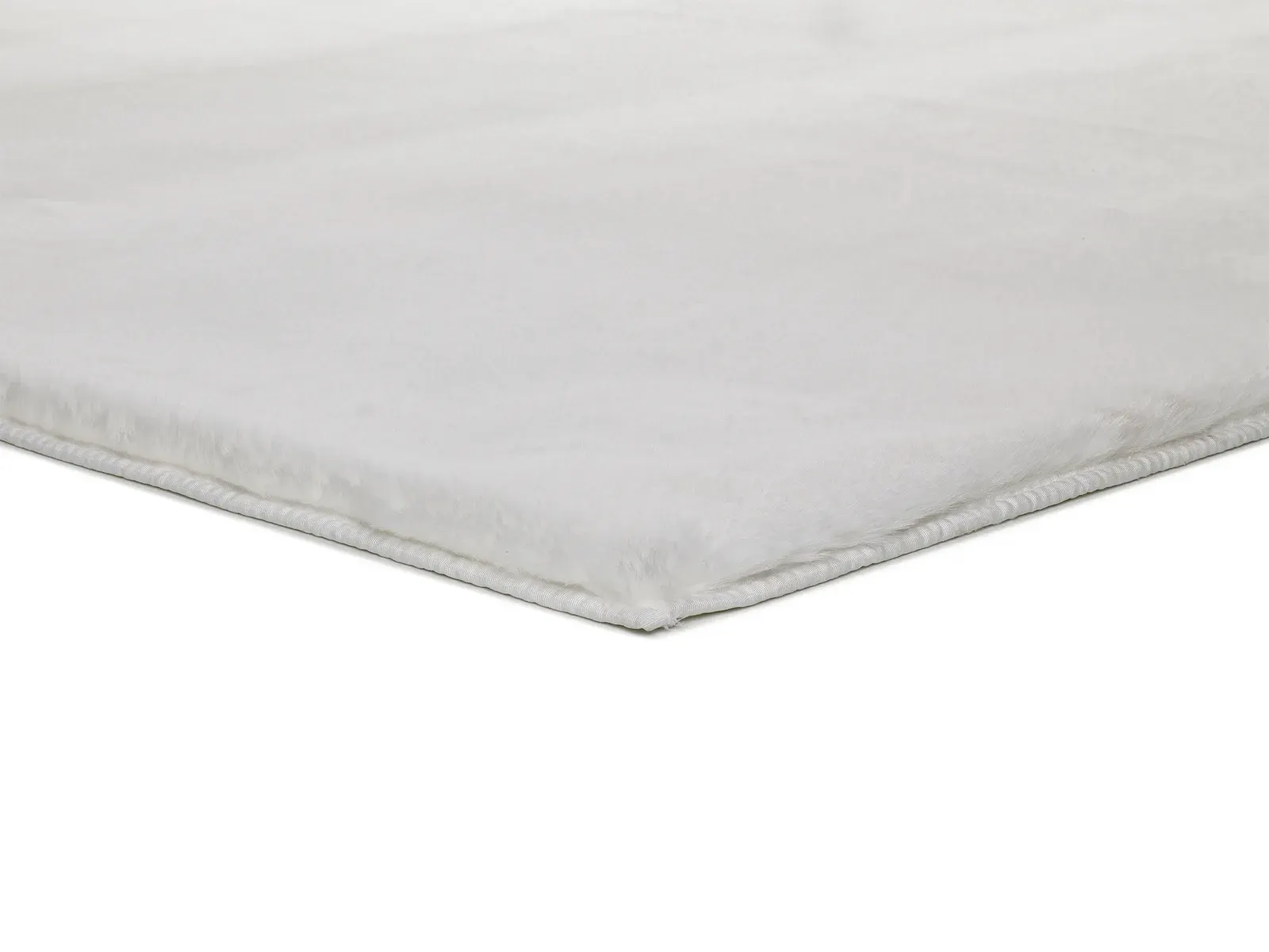 Tepih FOX LISO CAMA bijela, 080×150 cm — bočni prikaz