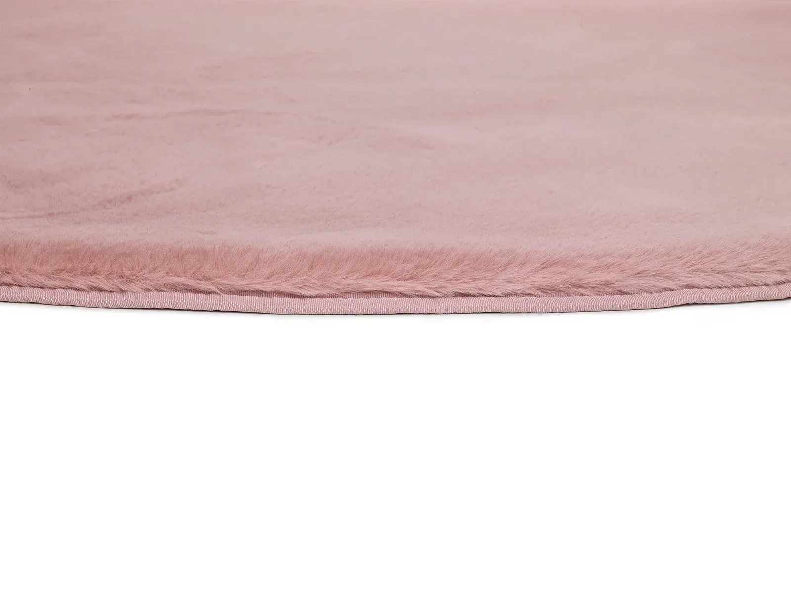 Tepih FOX LISO R 120X120 ružičasta, 120 cm Ø — bočni prikaz