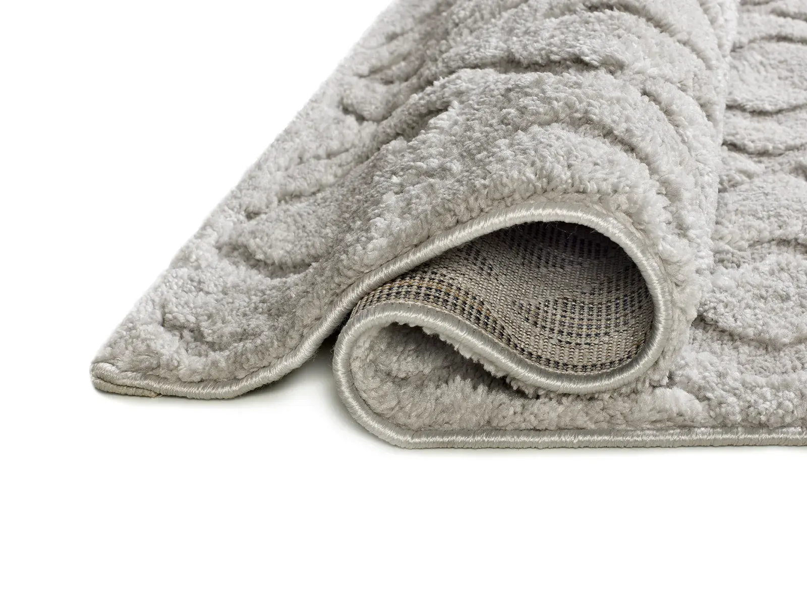 Tepih JUNO 111 srebrna, 064×120 cm — detalj