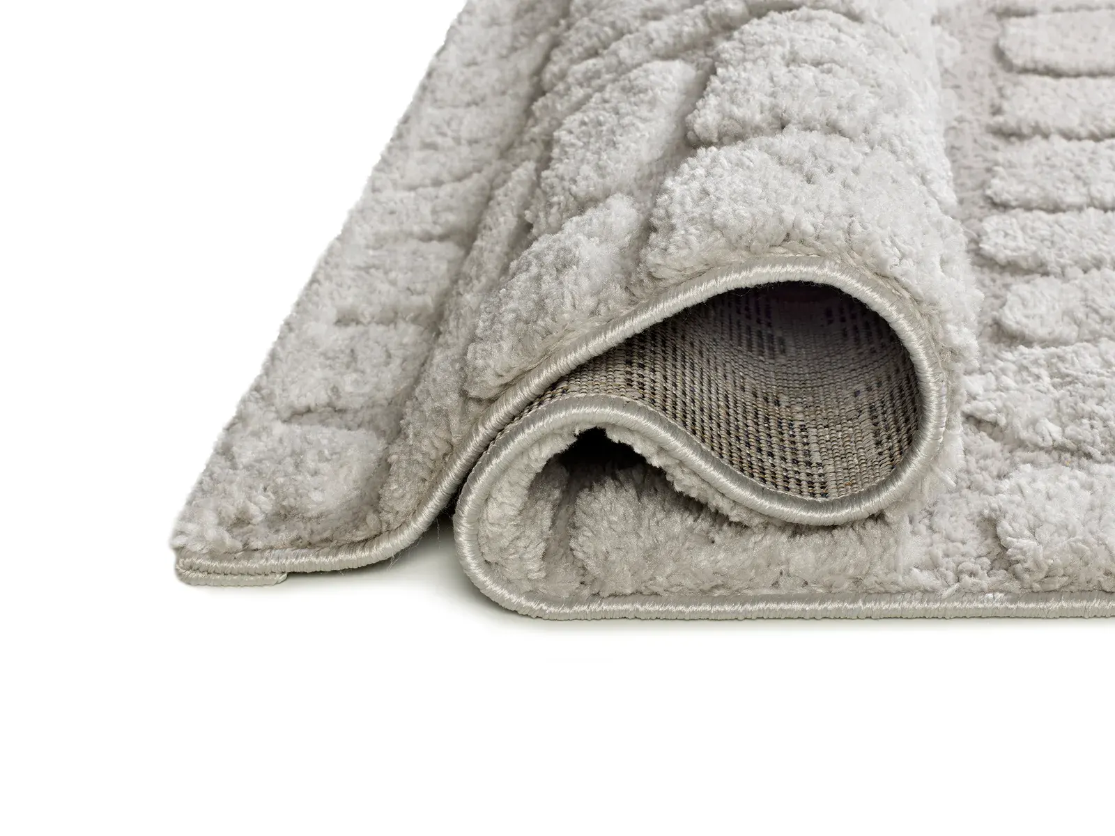 Tepih JUNO 13 srebrna, 064×120 cm — detalj