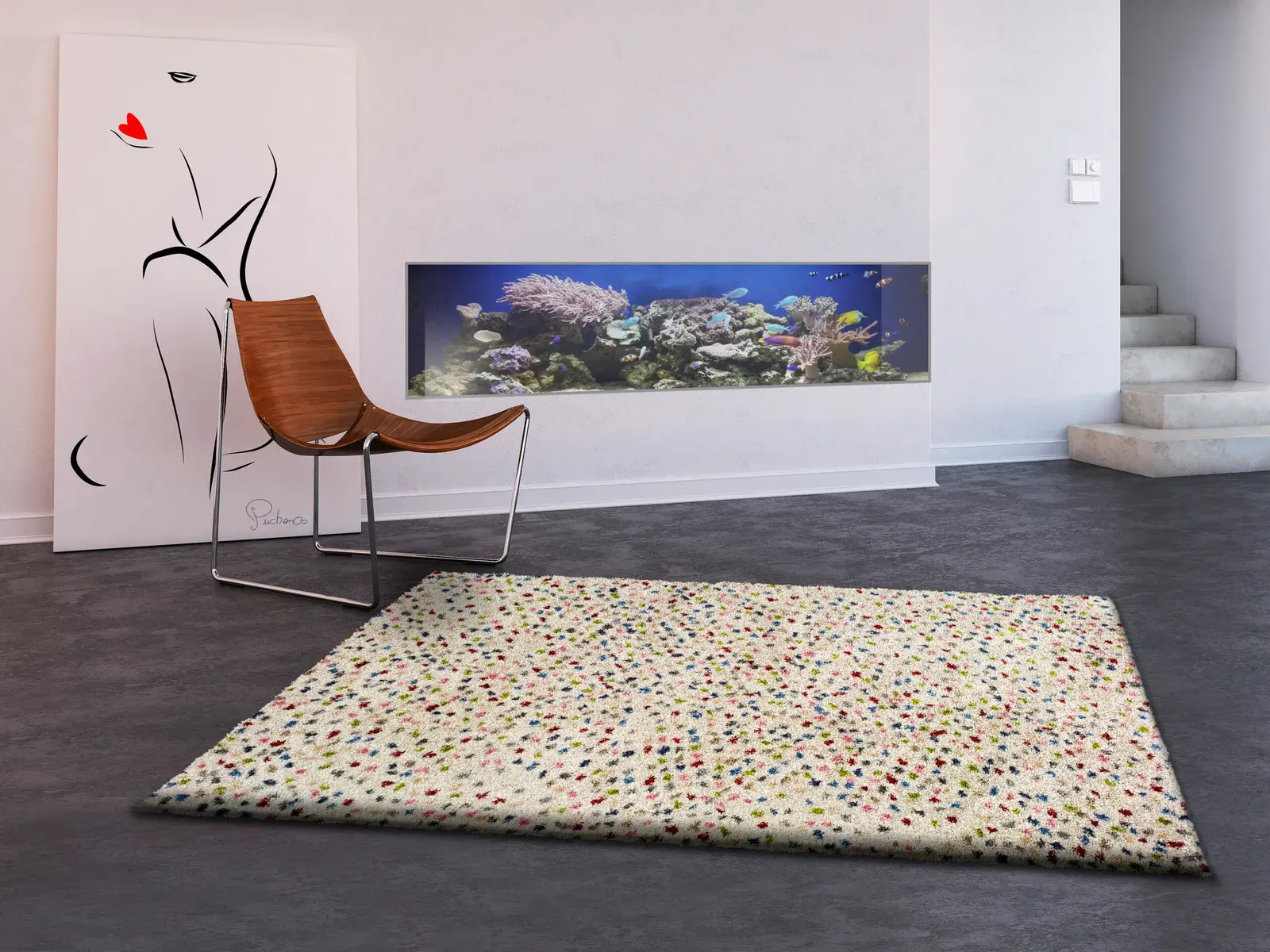 Tepih KASBAH 8598 multi, 080×150 cm — stražnji prikaz