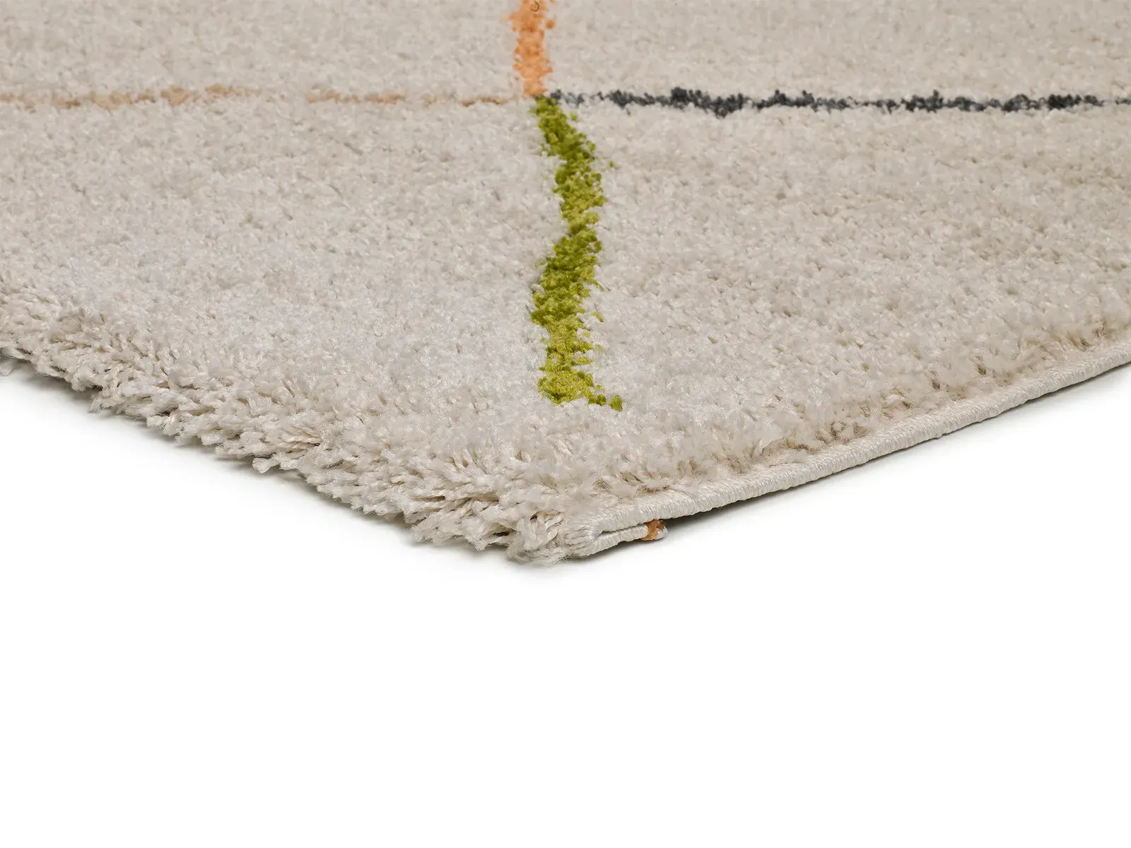 Tepih KASBAH 8600 bijela, 080×150 cm — bočni prikaz