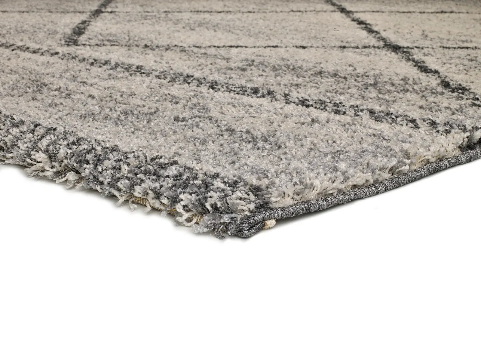 Tepih KASBAH 8626 siva, 080×150 cm — bočni prikaz