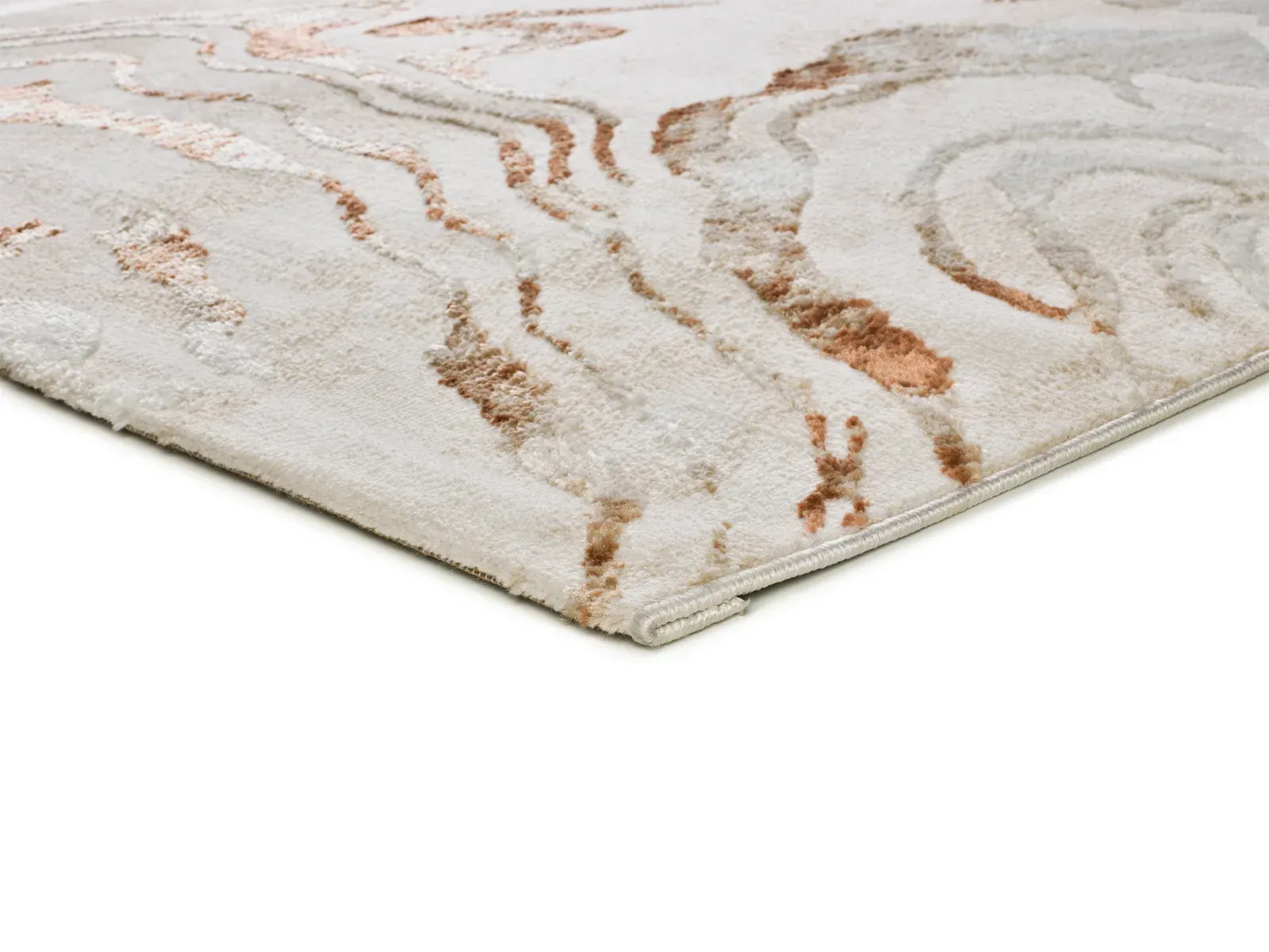 Tepih KEOPS 5807 riđa, 077×150 cm — bočni prikaz