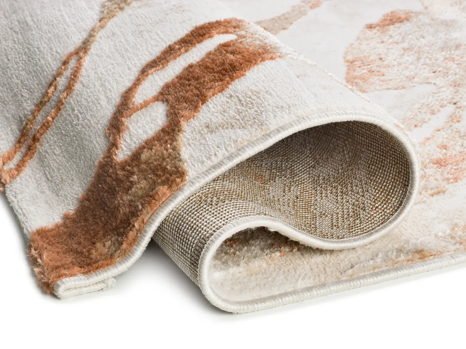 Tepih KEOPS 5807 riđa, 077×150 cm — stražnji prikaz