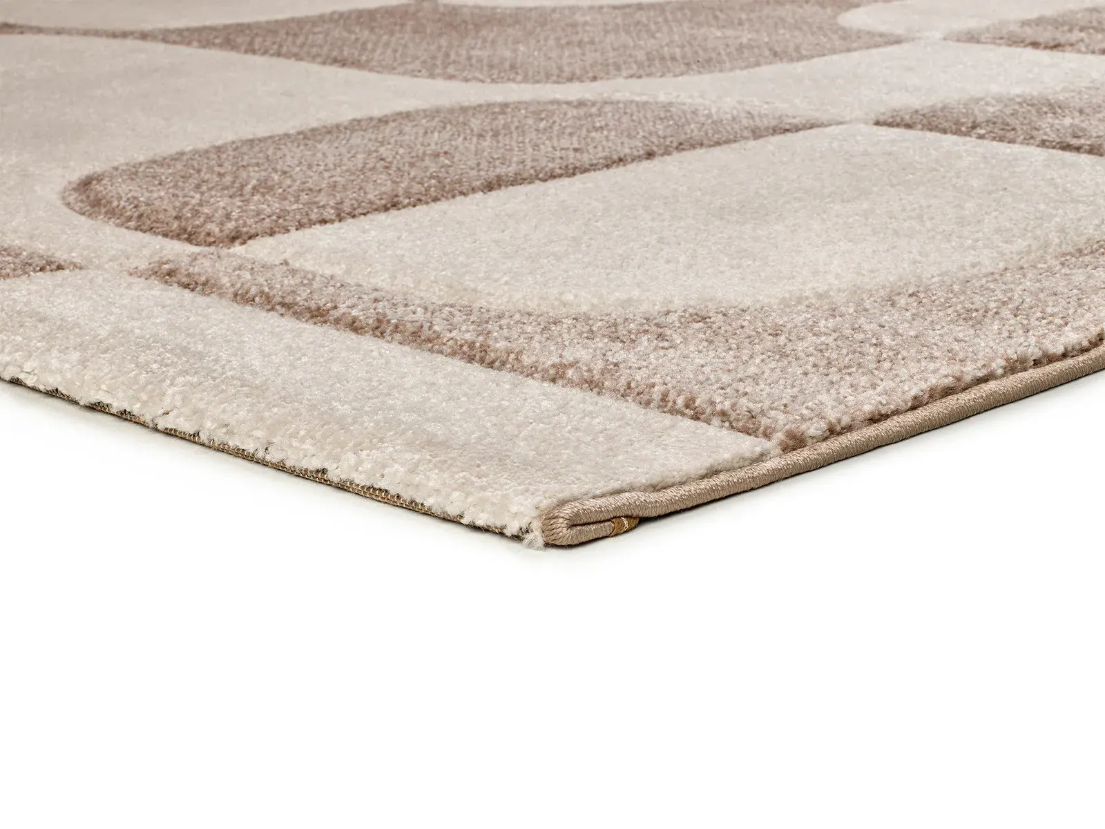 Tepih LENA 40314 krem, 080×150 cm — bočni prikaz