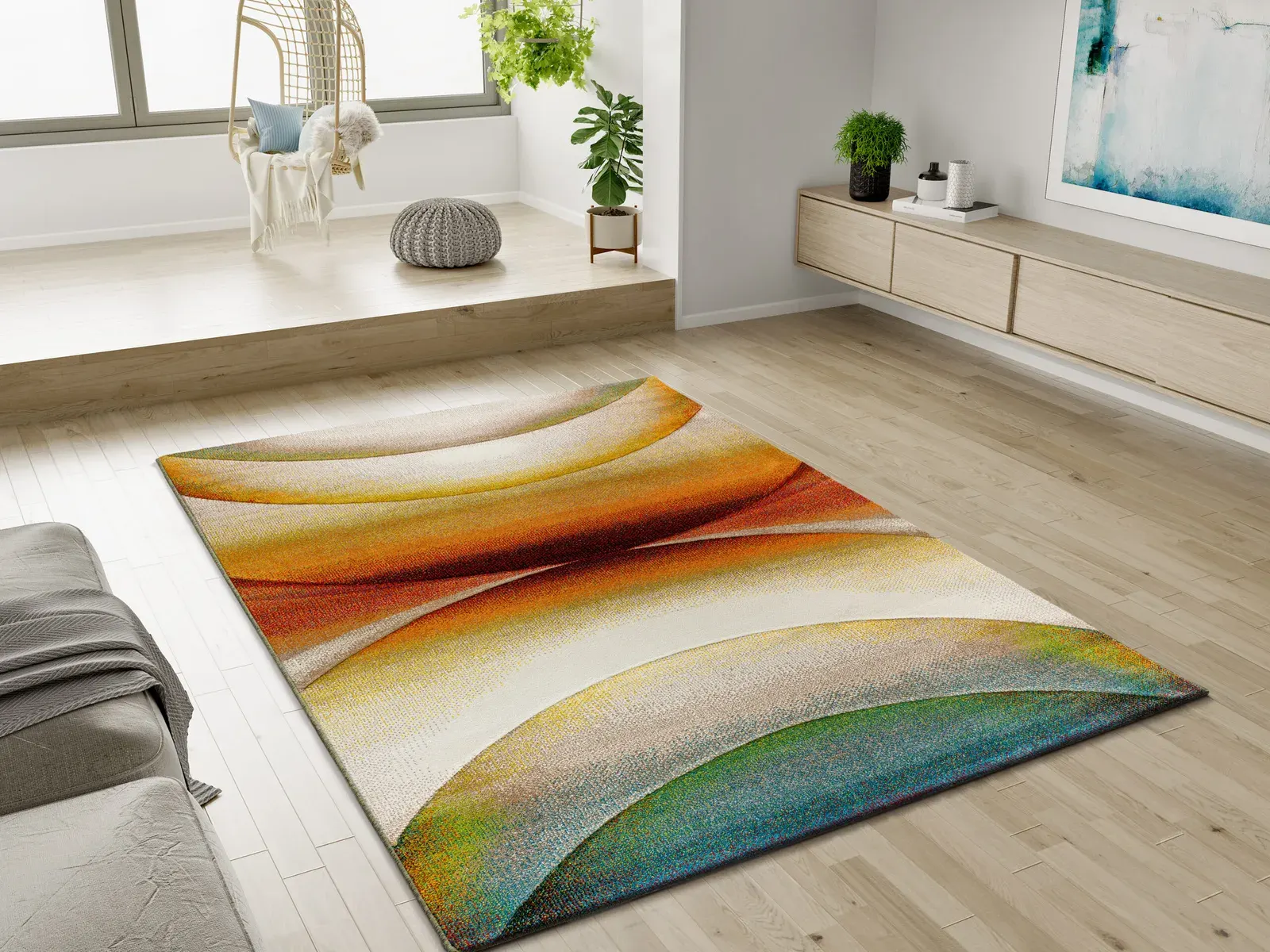 Tepih LIBET 40400 multi, 120×170 cm — stražnji prikaz