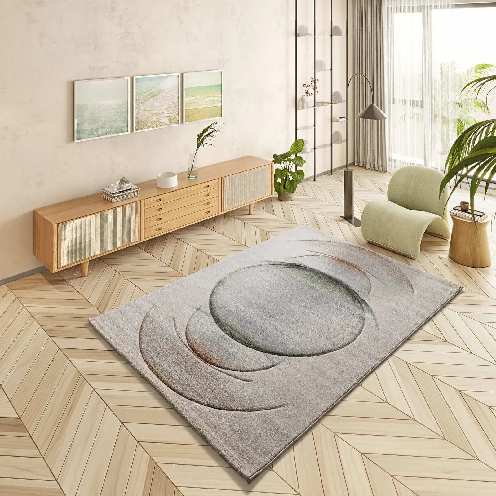 Tepih LIBET 40402 multi, 120×170 cm — stražnji prikaz