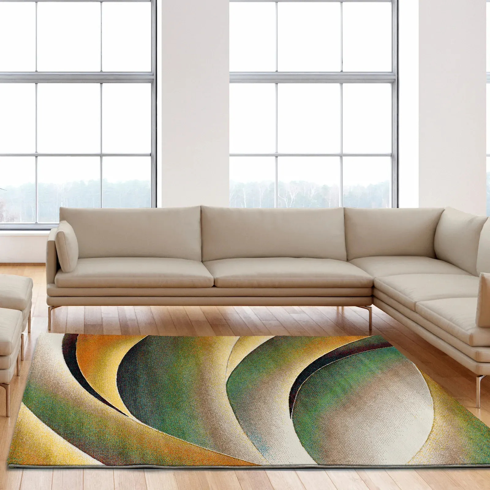 Tepih LIBET 40409 multi, 120×170 cm — stražnji prikaz