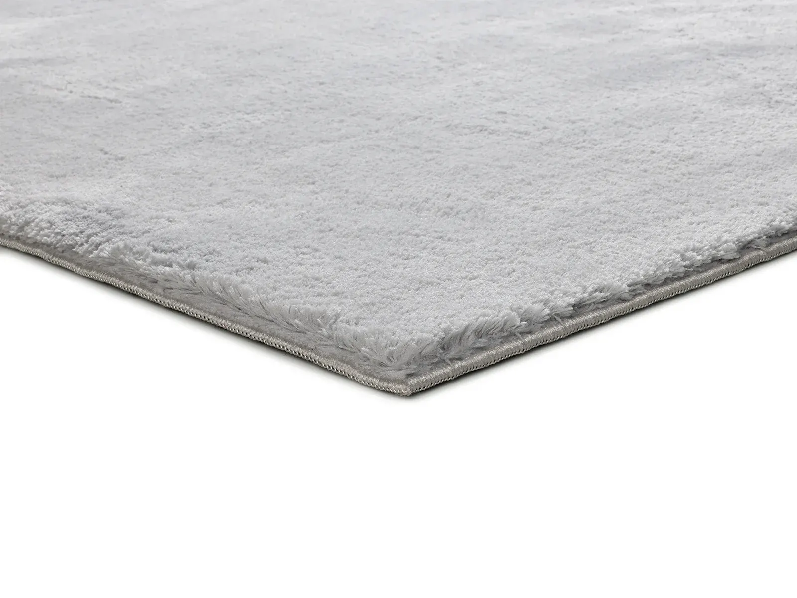 Tepih LOFT LISO srebrna, 060×120 cm — bočni prikaz