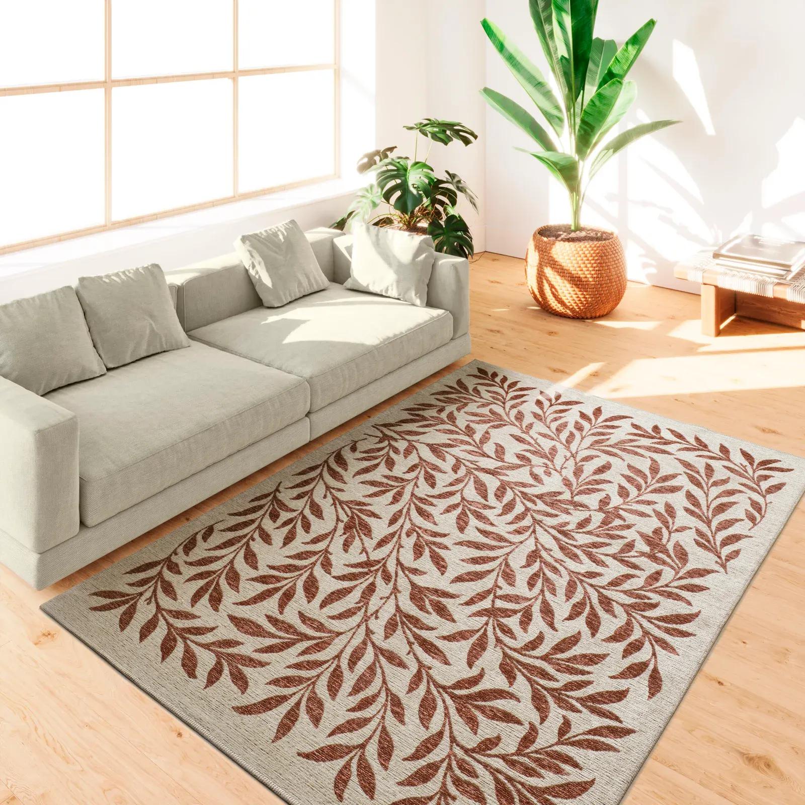 Tepih LUA 3103 riđa, 080×150 cm — gornji prikaz