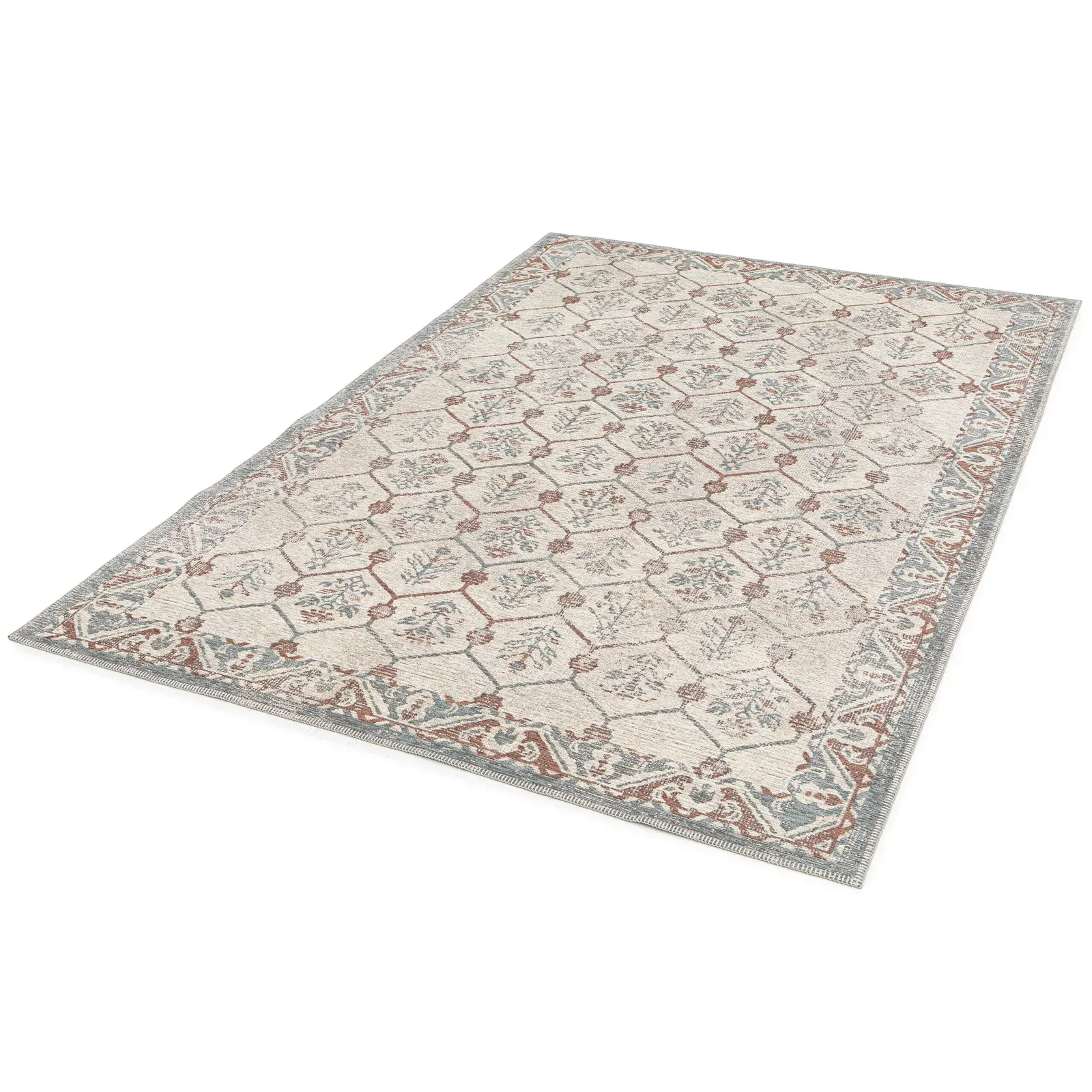 Tepih LUA 3108 plava, 080×150 cm — lifestyle prikaz