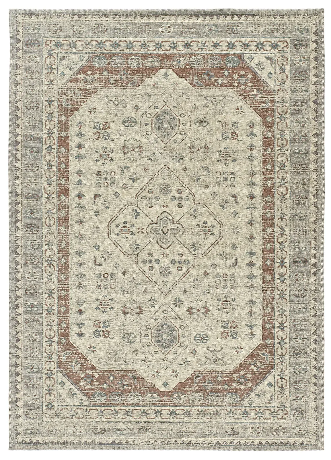 Tepih LUA 3111 srebrna, 080×150 cm