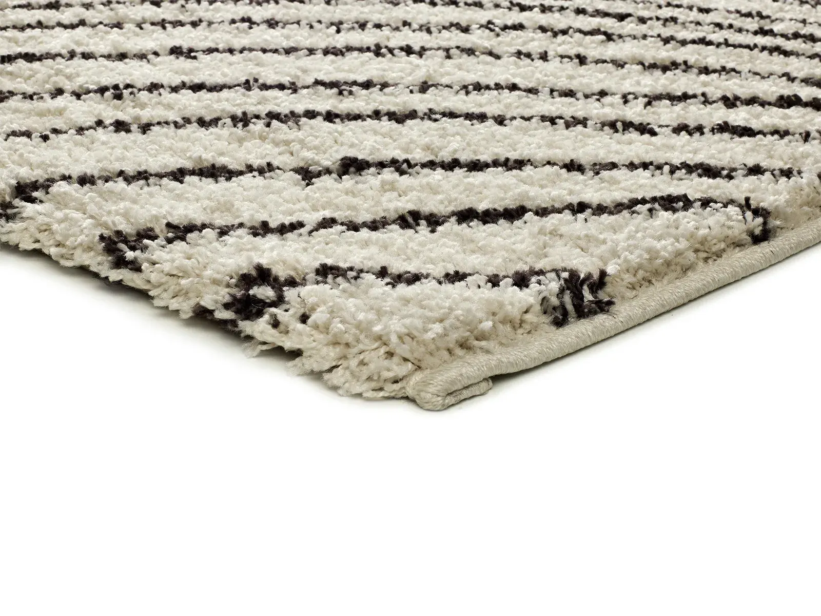 Tepih LUSH COASTALINA bijela, 080×150 cm — bočni prikaz