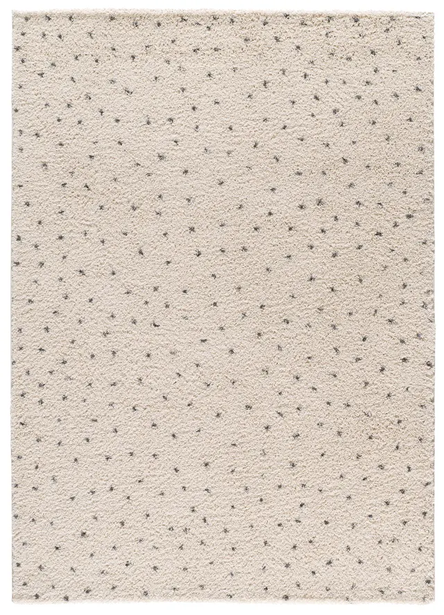 Tepih LUSH DOTTIE crna, 080×150 cm
