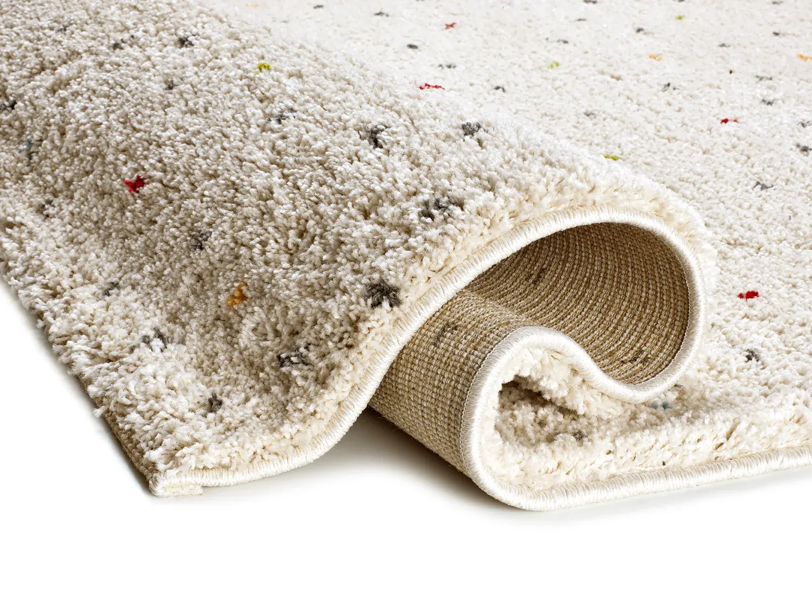 Tepih LUSH DOTTIE multi, 080×150 cm — stražnji prikaz
