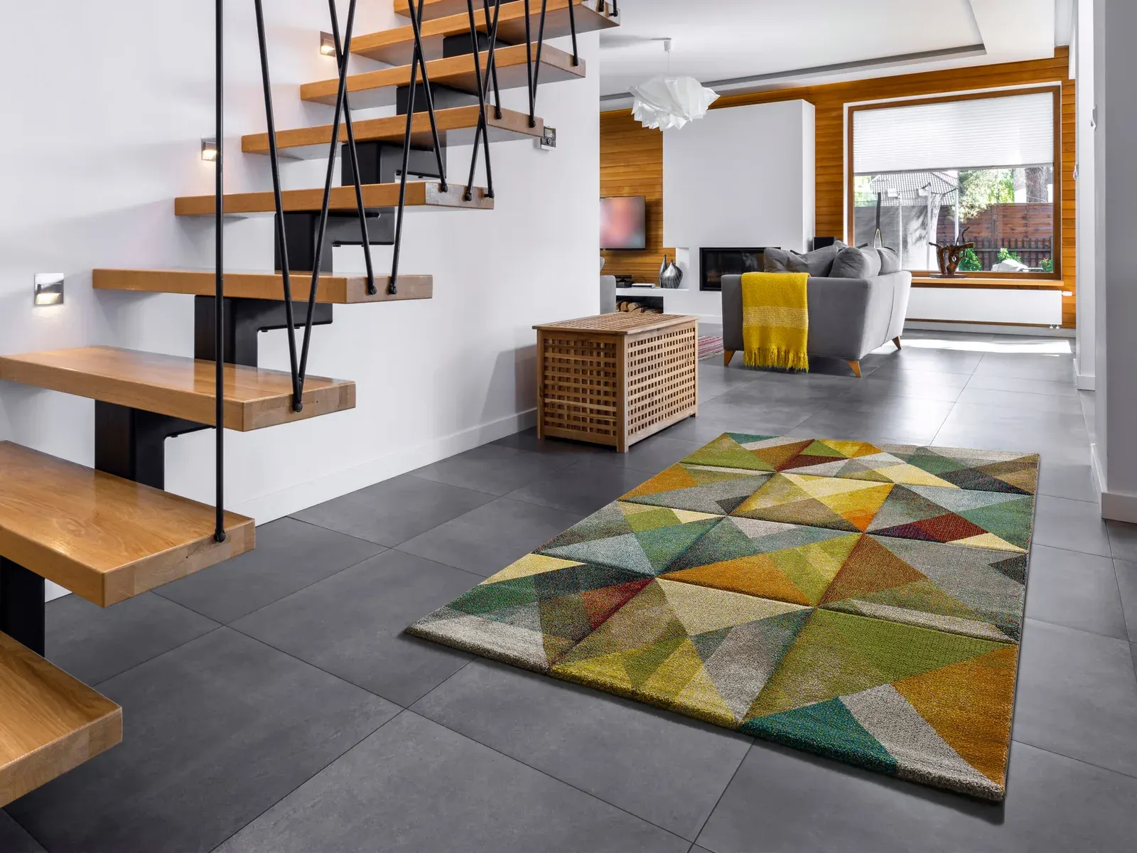 Tepih MATRIX 24064 multi, 060×120 cm — stražnji prikaz