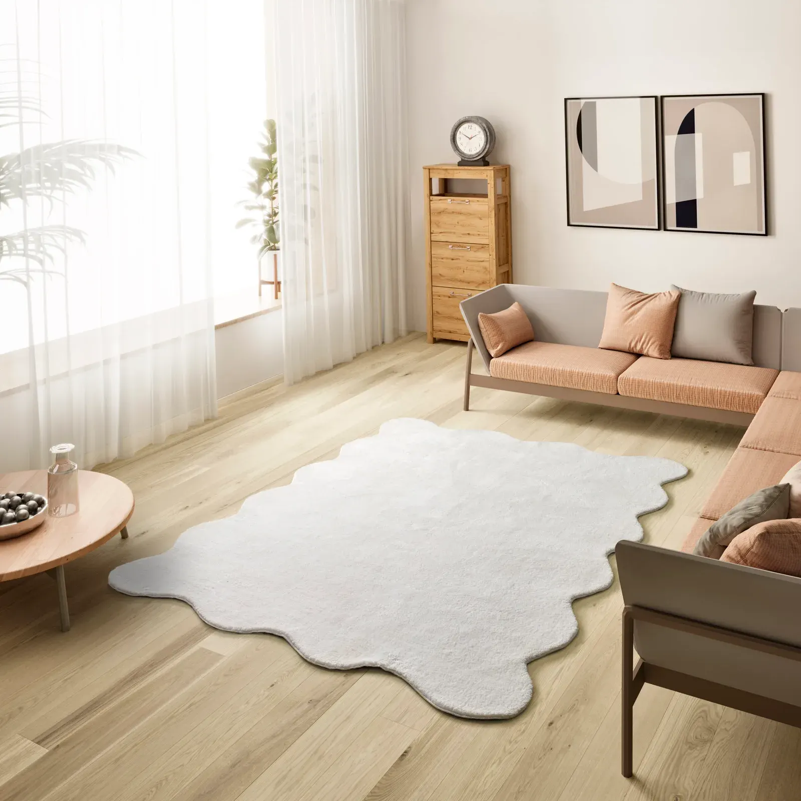 Tepih MELLOW LISO bijela, 120×170 cm — detalj