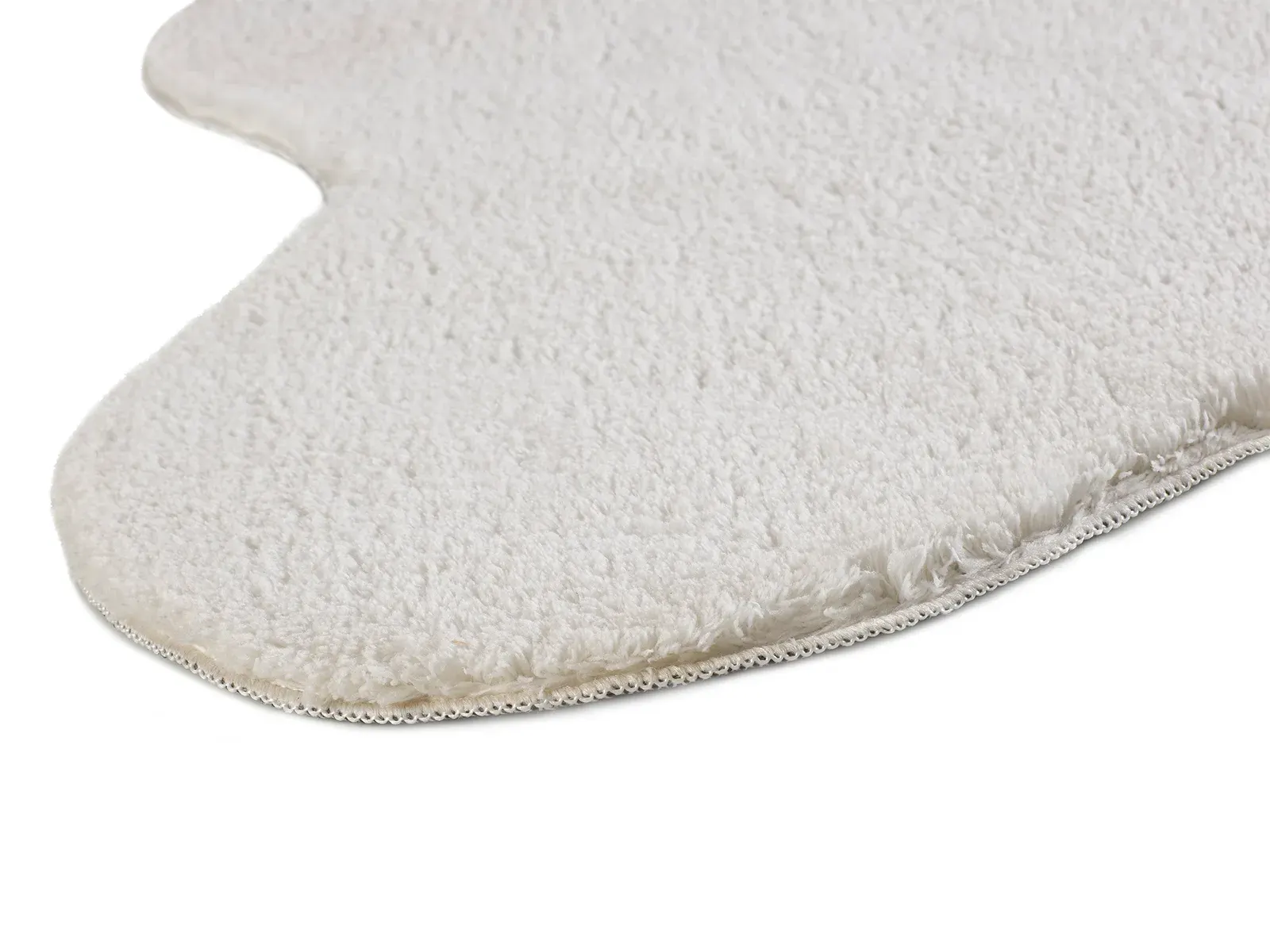 Tepih MELLOW LISO bijela, 120×170 cm — bočni prikaz