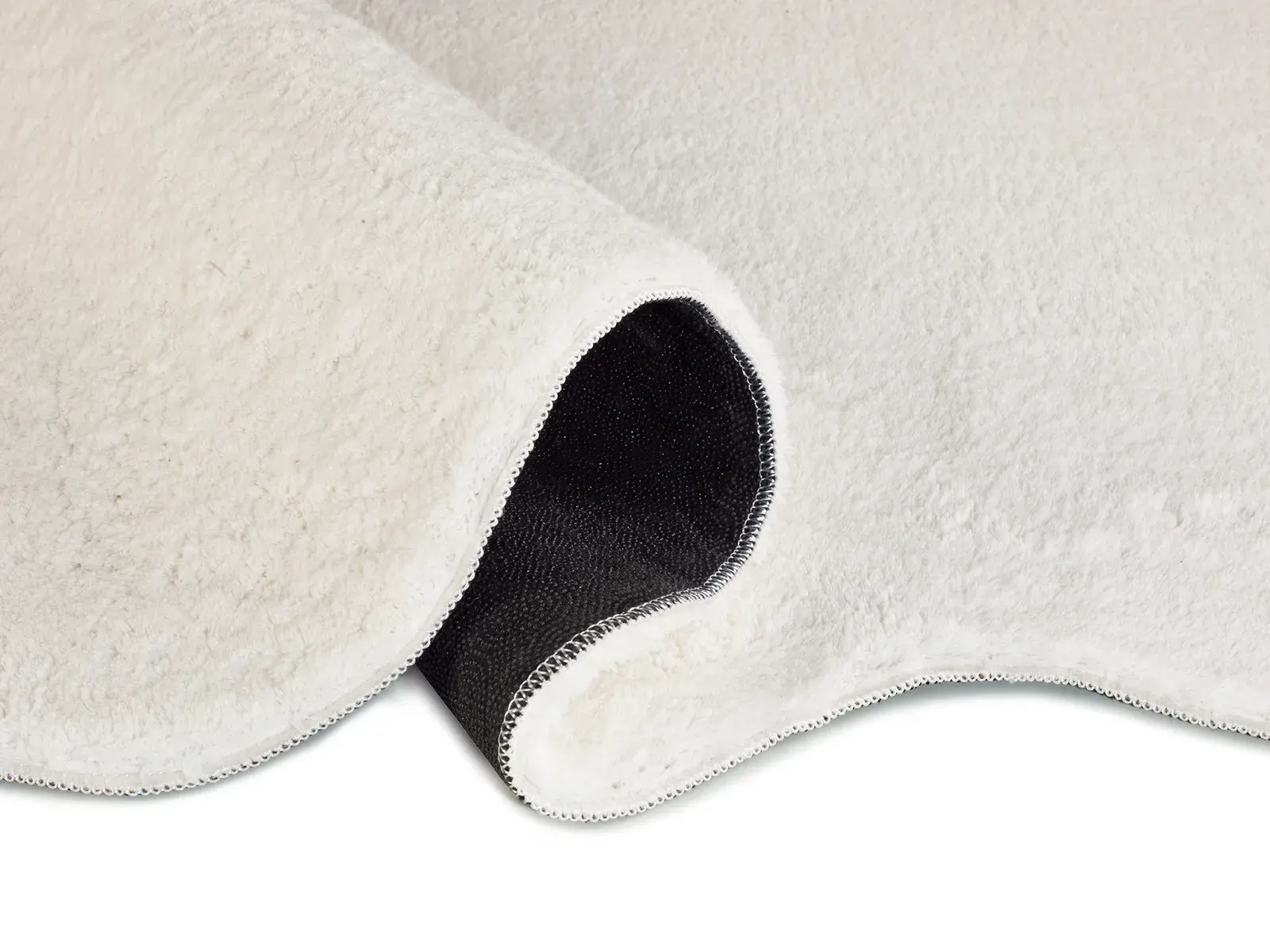 Tepih MELLOW LISO bijela, 120×170 cm — stražnji prikaz